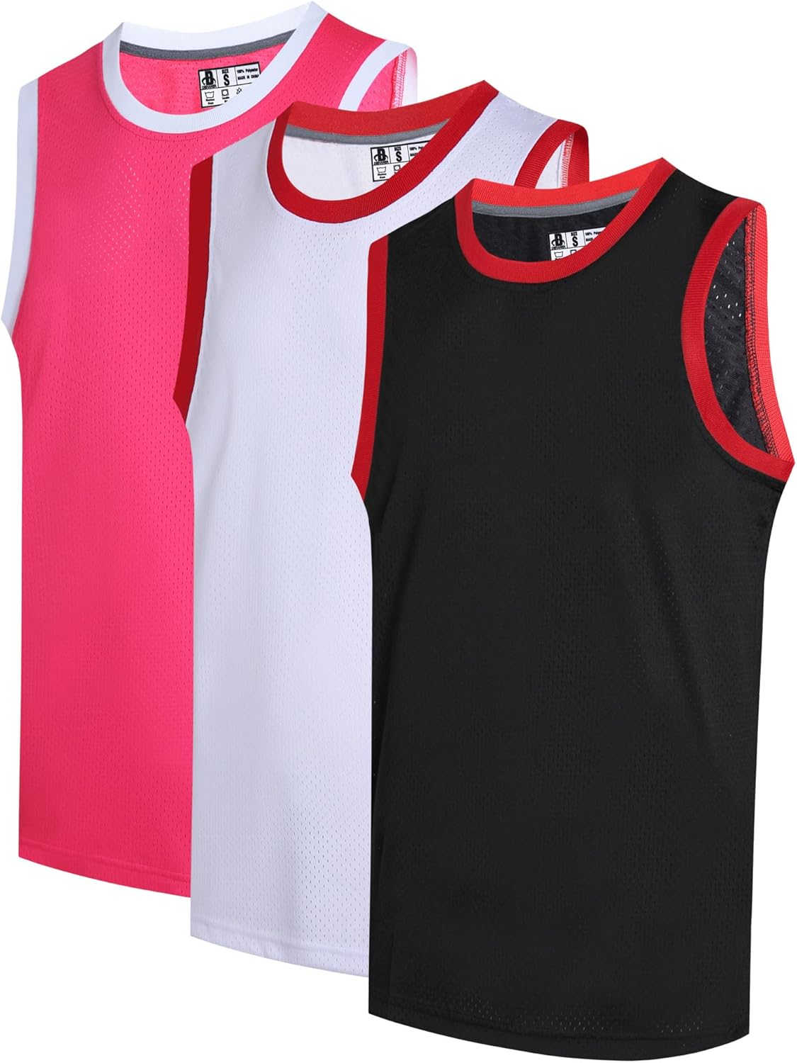 3 Pack Men's Blank Basketball Jerseys Mesh Performance Athletic Team Sports Uniforms Bulk Shirts - Image 10