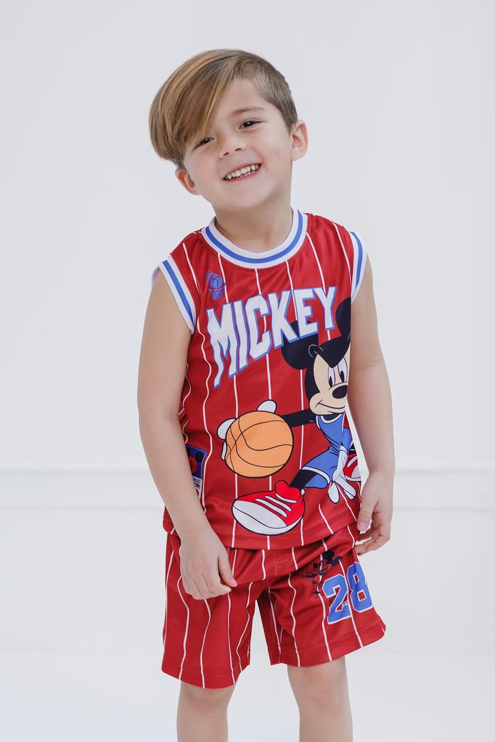 Disney Boys' Basketball Jersey & Shorts Set – Athletic Outfit for Toddlers & Big Kids (2T-10/12) - Image 3
