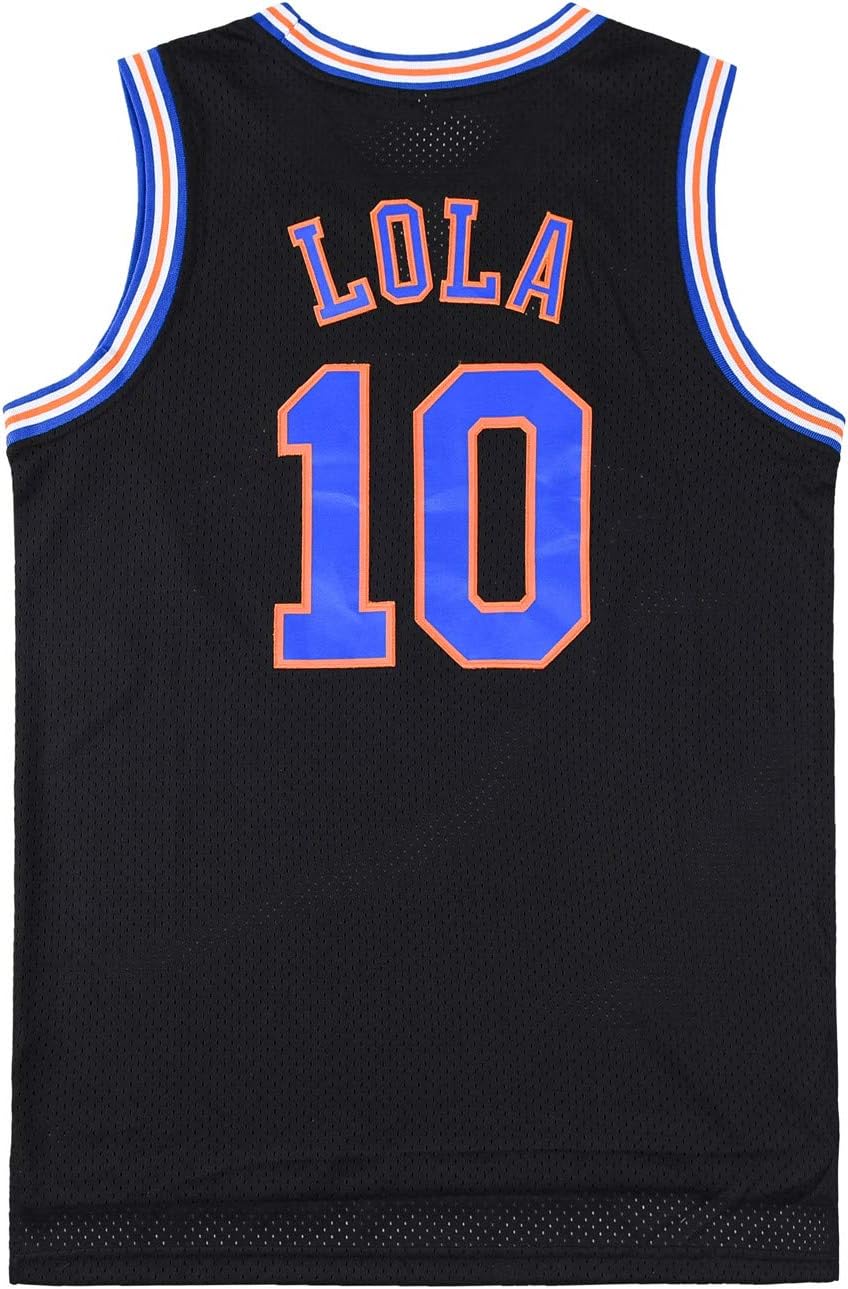 Lola #10 Space Mens Movie Jersey Looney Basketball Jersey with Head Hoop & Socks S-XXL - Image 2