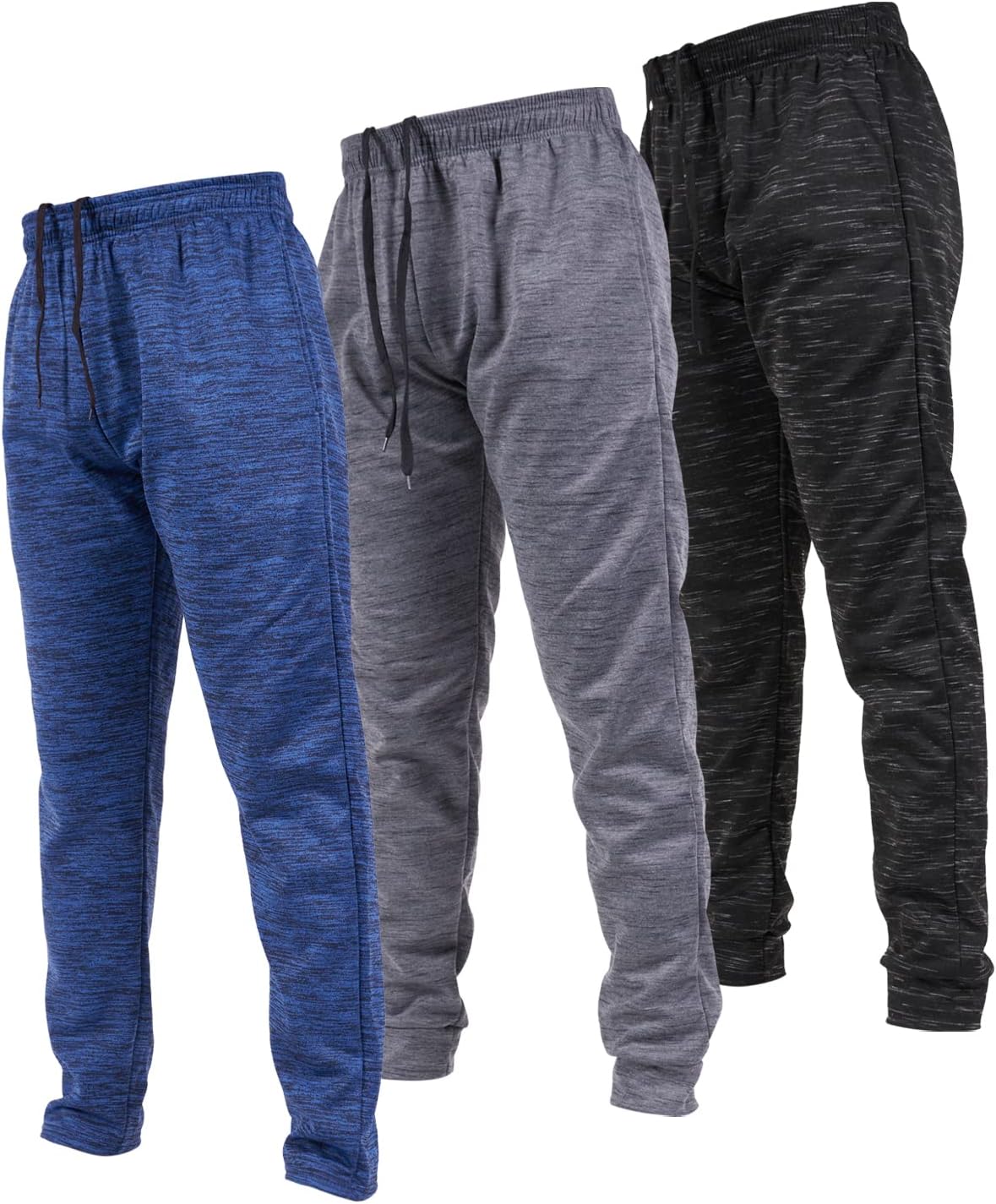 Ultra Performance 3 Pack Mens Open Bottom Sweatpants with Pockets, Casual Sweatpants for Men - Image 13