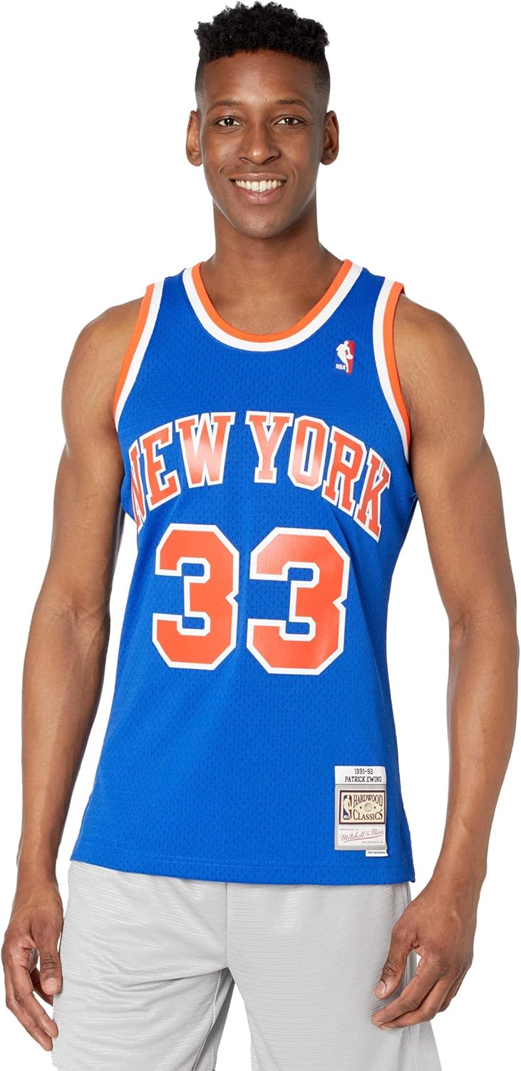 New York Knicks Patrick Ewing 1991 Road Swingman Jersey - Image 4