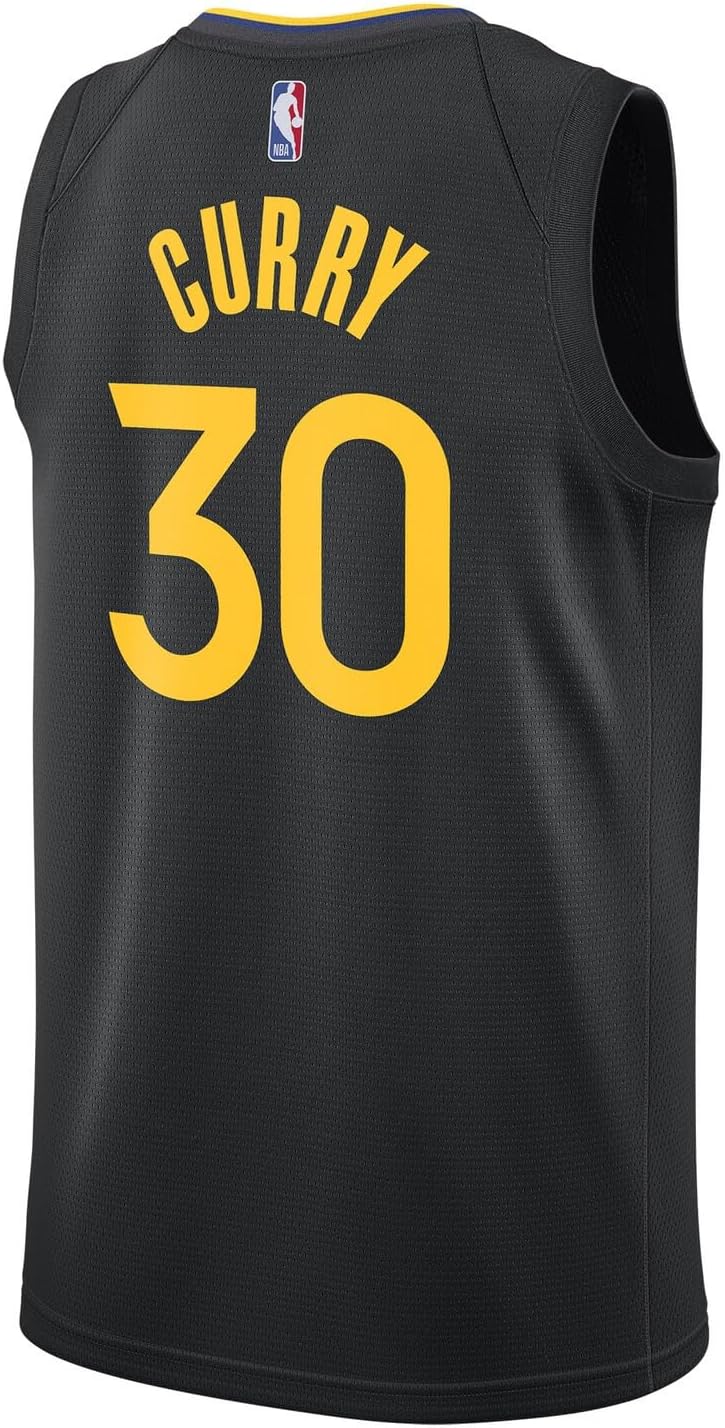Stephen Curry Golden State Warriors NBA Kids Youth 8-20 Black Statement Edition Swingman Jersey - Image 3