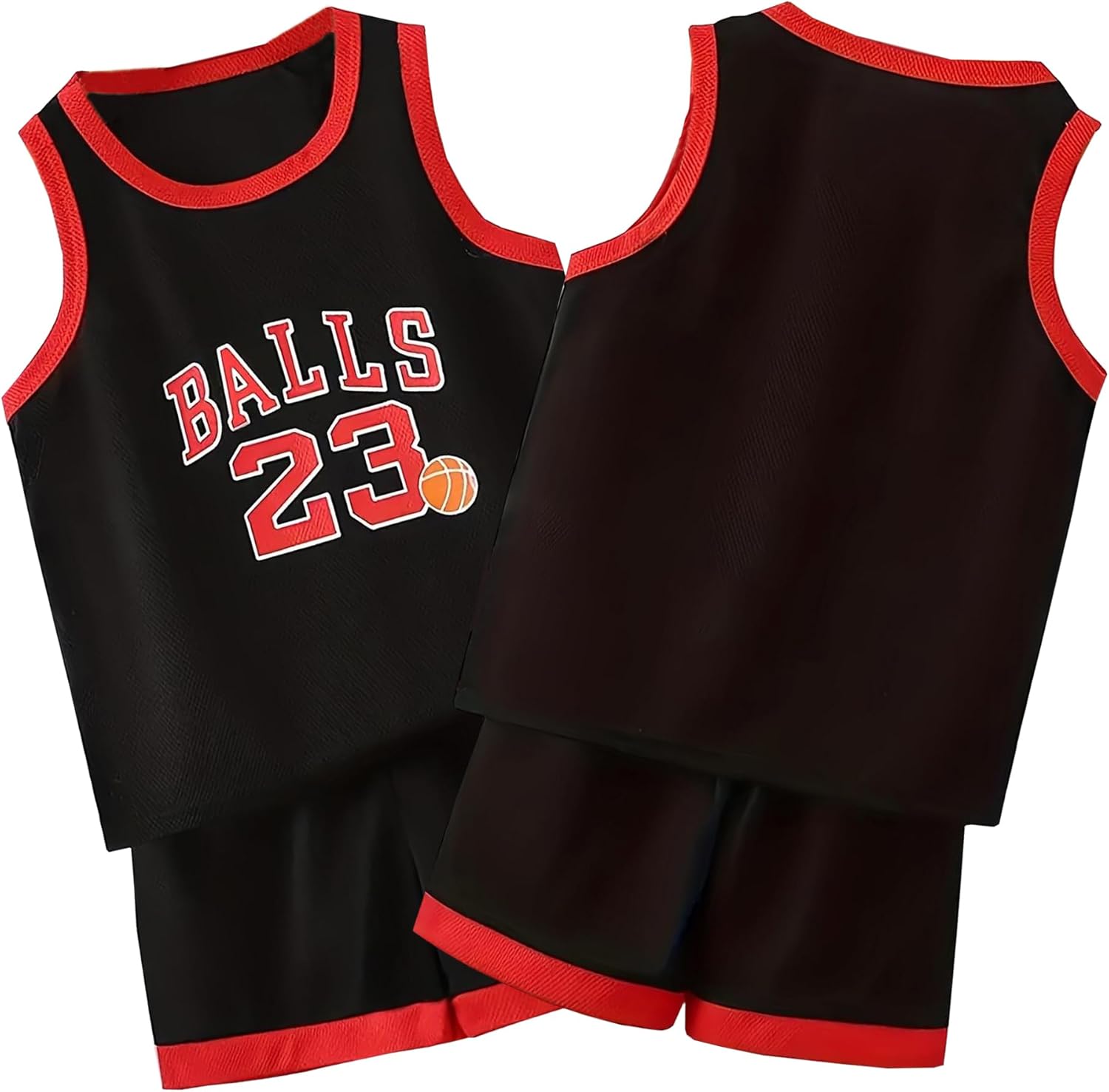 Kids Basketball Jerseys 23# for Kids Sports Tank Top and Shorts Boys Girls 2-14 Years - Image 7