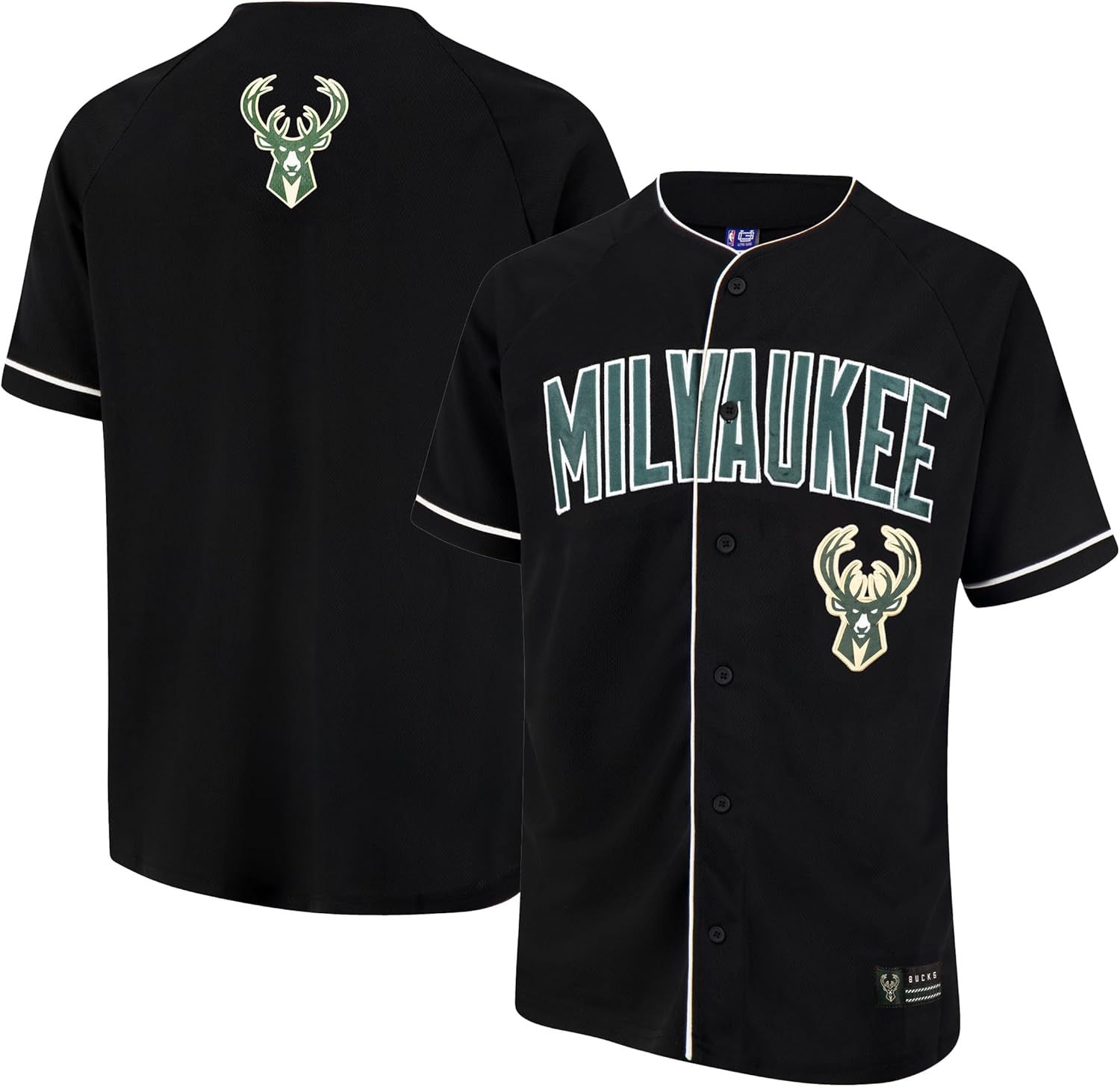 Ultra Game NBA Mens Mesh Button Down Baseball Jersey Tee Shirt - Image 17