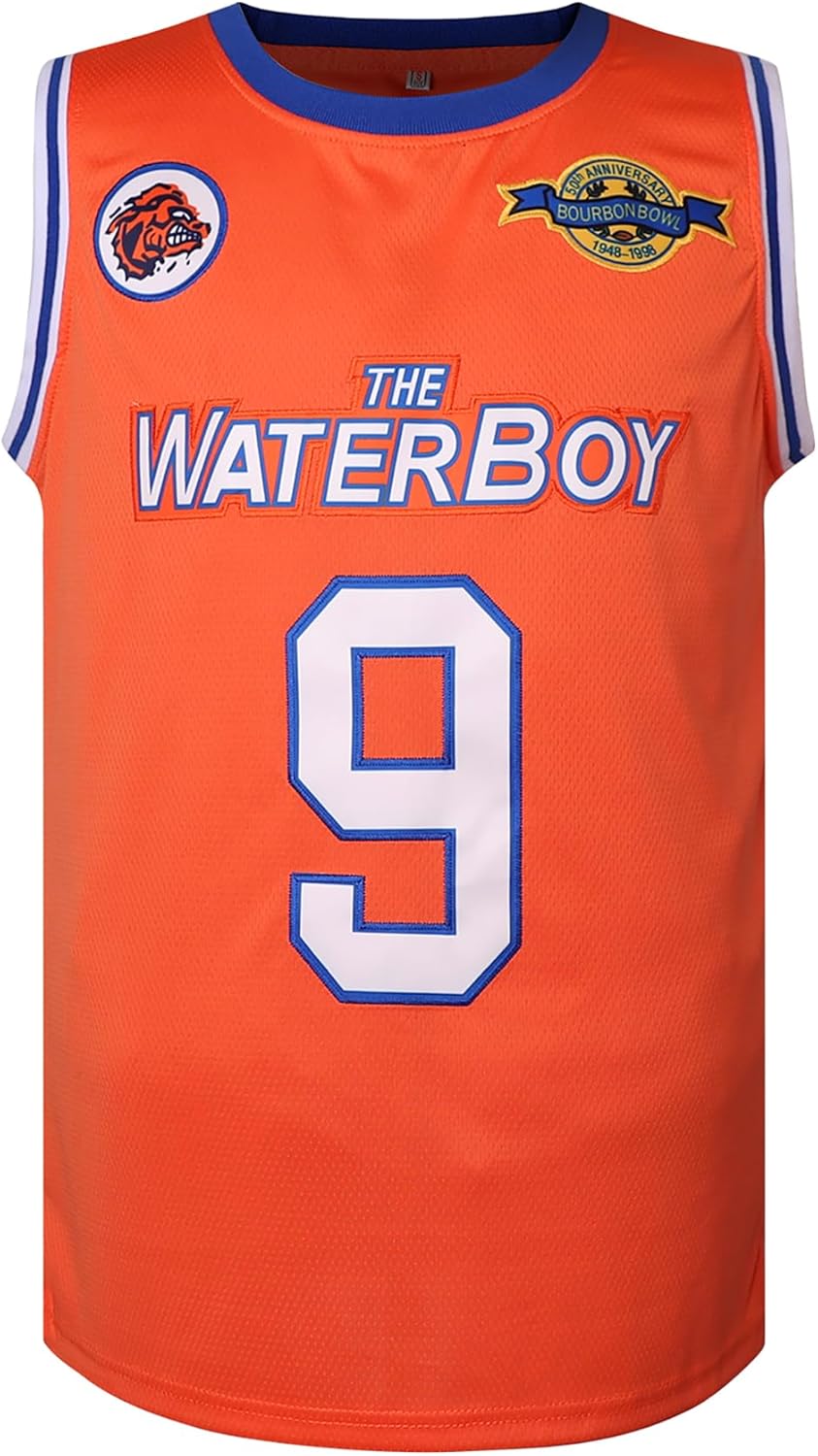 Bobby Boucher Basketball Jersey,9 The Waterboy Sandler Mud Dogs Bourbon Bowl 50th Anniversary Movie Basketball Jersey - Image 2