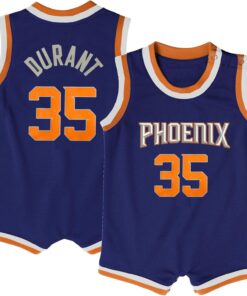 Outerstuff Kevin Durant Phoenix Suns NBA Baby Infants 12-24 Months Purple Icon Edition Romper Onesie Player Jersey