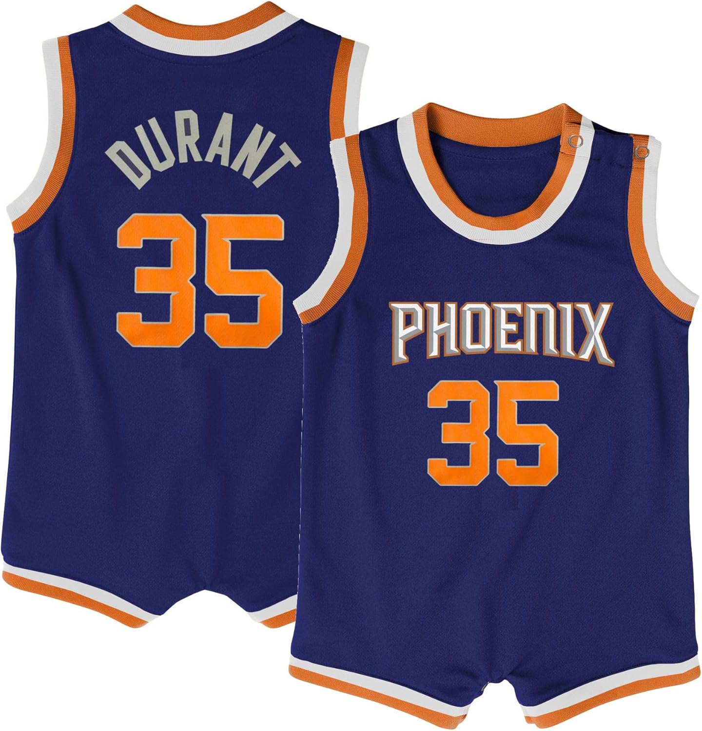 Outerstuff Kevin Durant Phoenix Suns NBA Baby Infants 12-24 Months Purple Icon Edition Romper Onesie Player Jersey