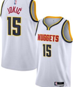 Outerstuff Nikola Jokic Denver Nuggets NBA Kids Youth 8-20 Association Edition White Swingman Jersey