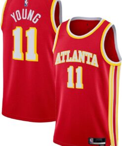 Trae Young Atlanta Hawks NBA Kids Youth 8-20 Red Icon Edition Swingman Jersey