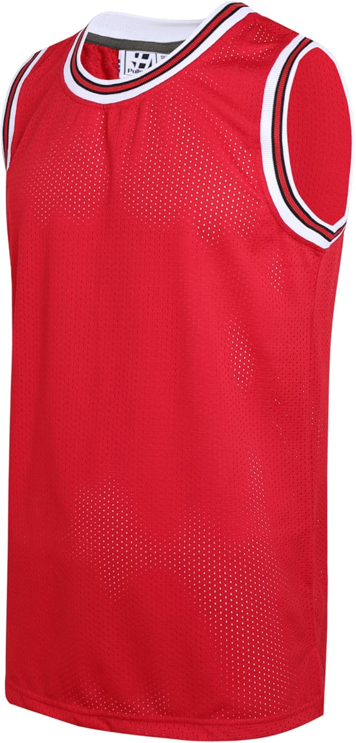 Pullonsy Men's Mesh Athletic Basketball Jersey V-Neck Hip Hop Sports Shirts Fans Tank Top - Image 11