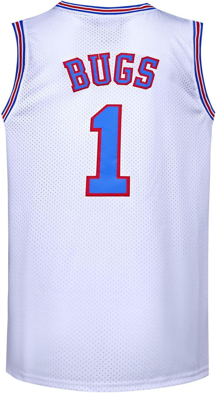 BOROLIN Youth Basketball Jersey #1 Moive Space Jerseys Bugs Shirts for Kids 90s Hiphop Party Clothing - Image 3