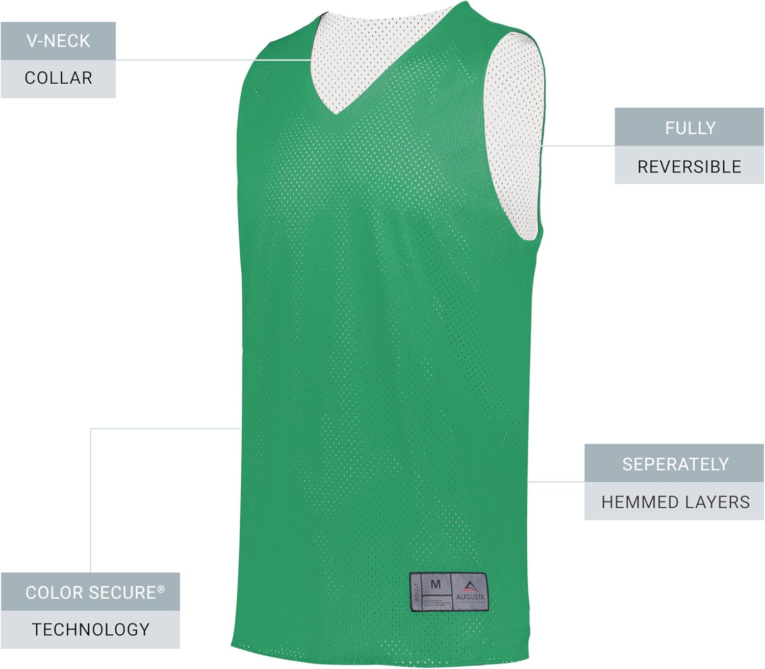 Augusta Sportswear Tricot Mesh Reversible Jersey 2.0 - Image 4