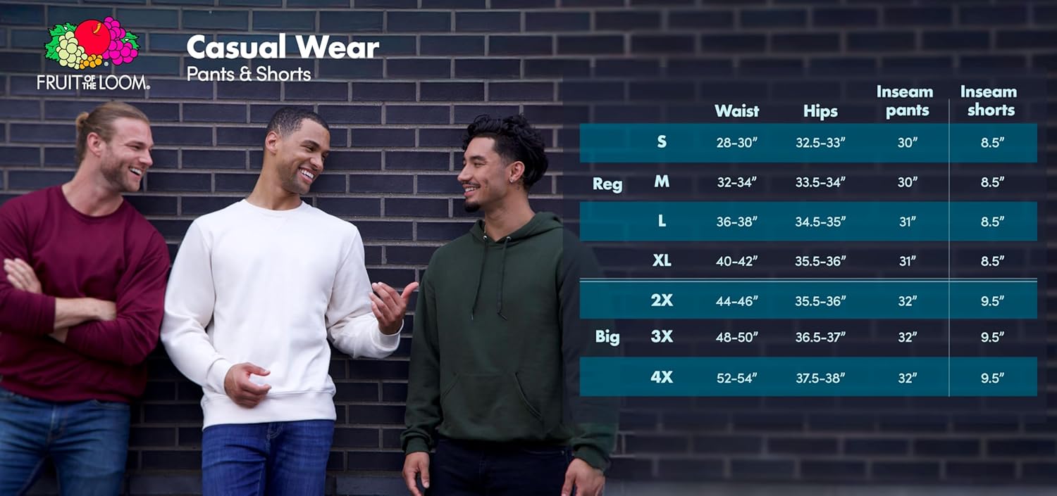 Fruit of the Loom Men's Eversoft Cotton Shorts with Pockets (S-4XL) - Image 6