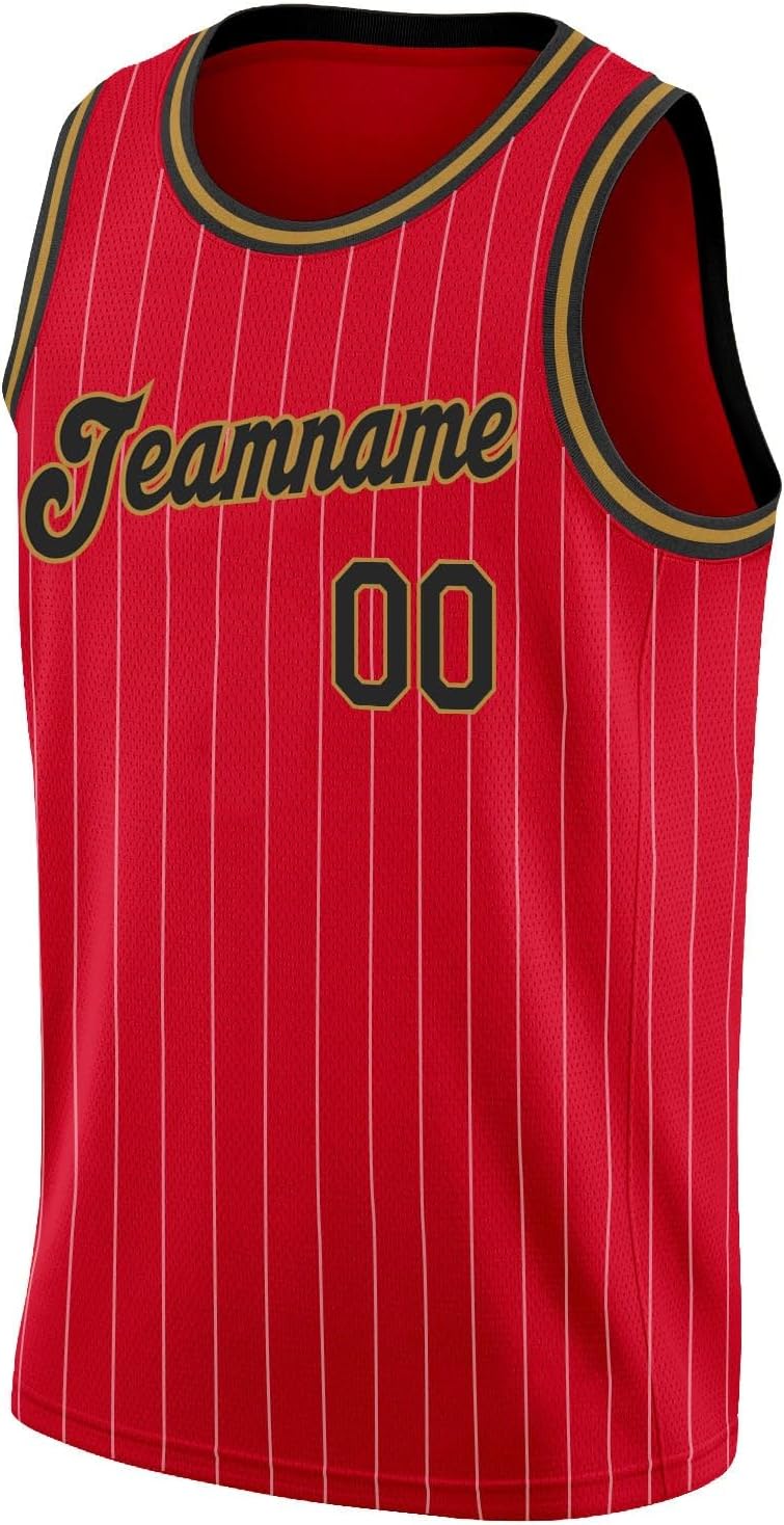 Custom Name Team Name Number Black Royal-Orange Authentic Throwback Basketball Jersey, Personalized Uniform Basketball Shirt - Image 4