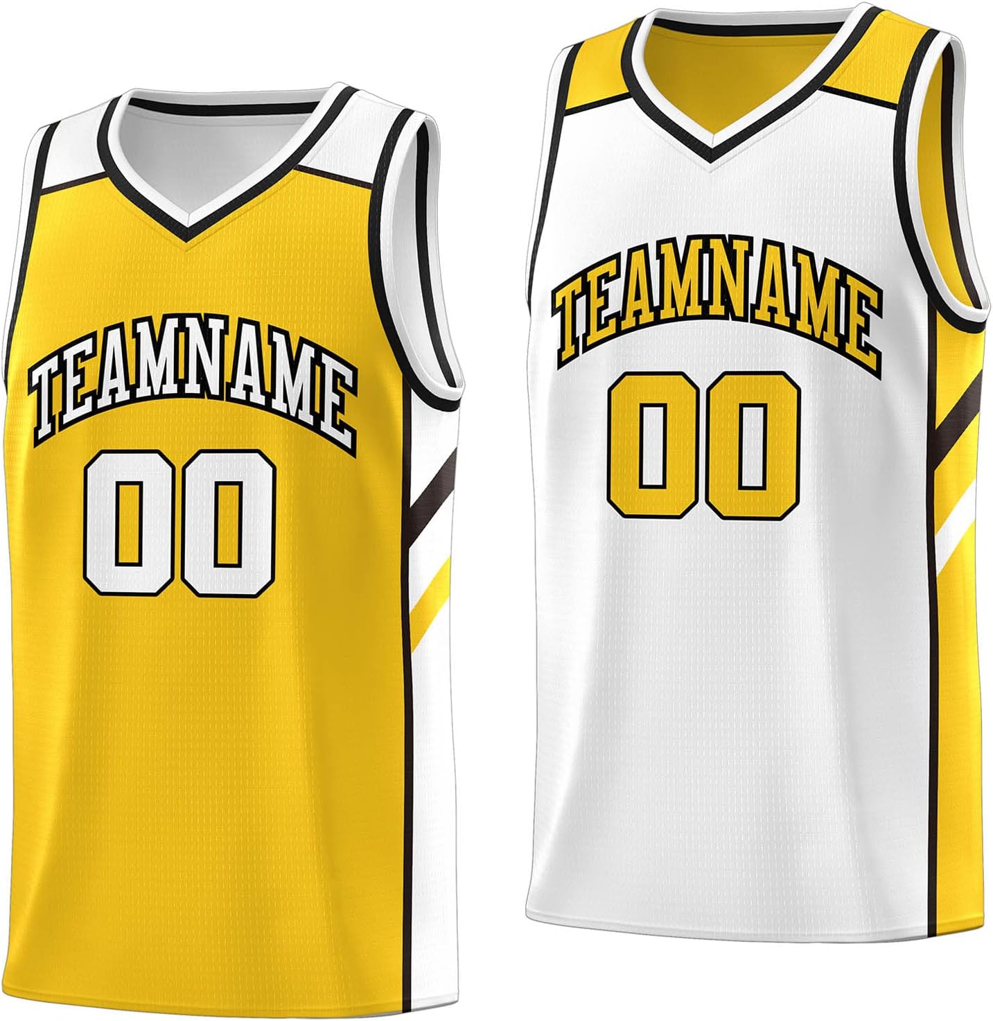 Custom Reversible Basketball Jersey - Personalize Team Uniform Design Your Own Name & Number for Men/Youth - Image 38