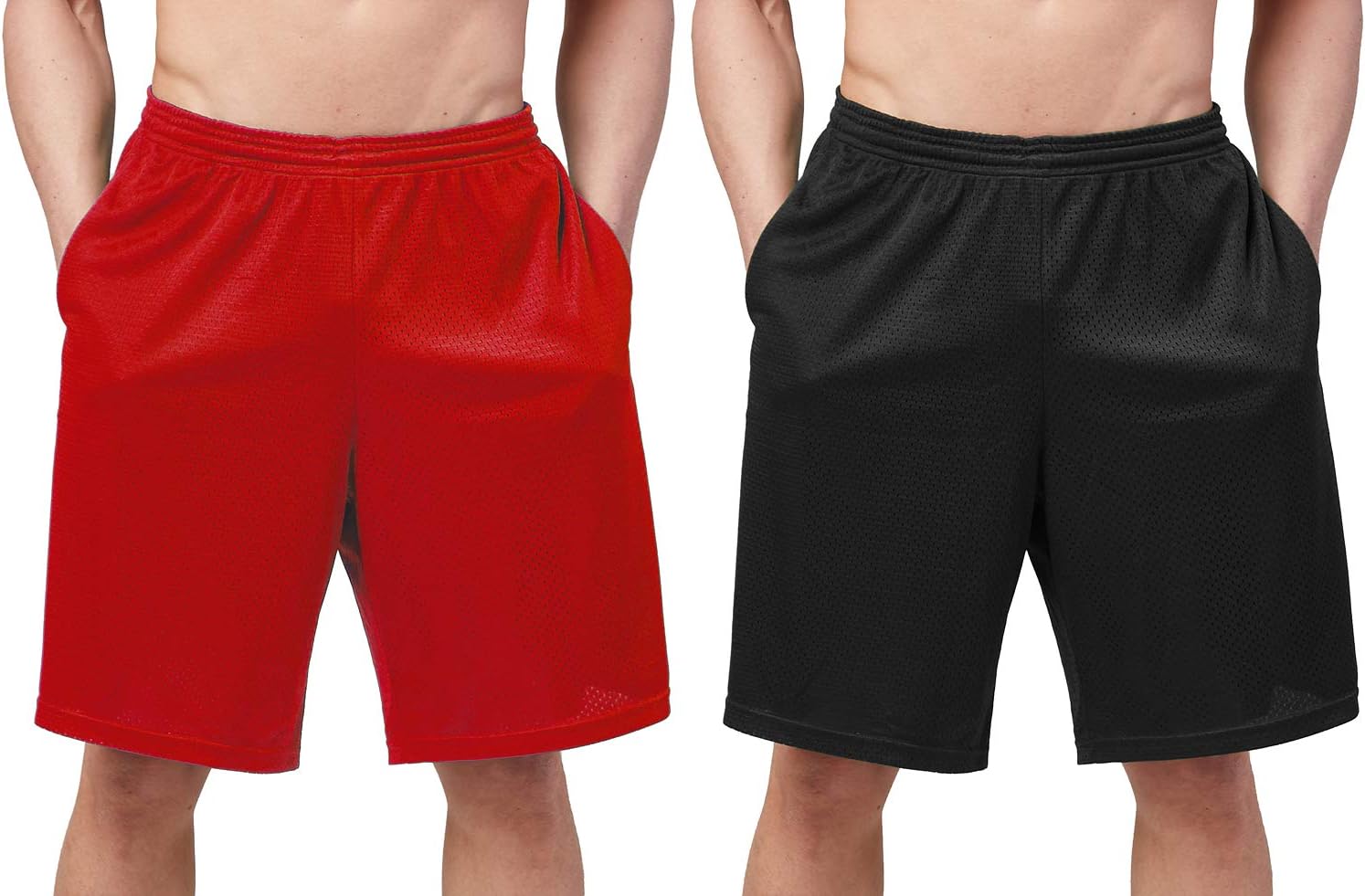 DEVOPS Men's 2-Pack Loose-Fit 10" Workout Gym Shorts with Pockets - Image 22