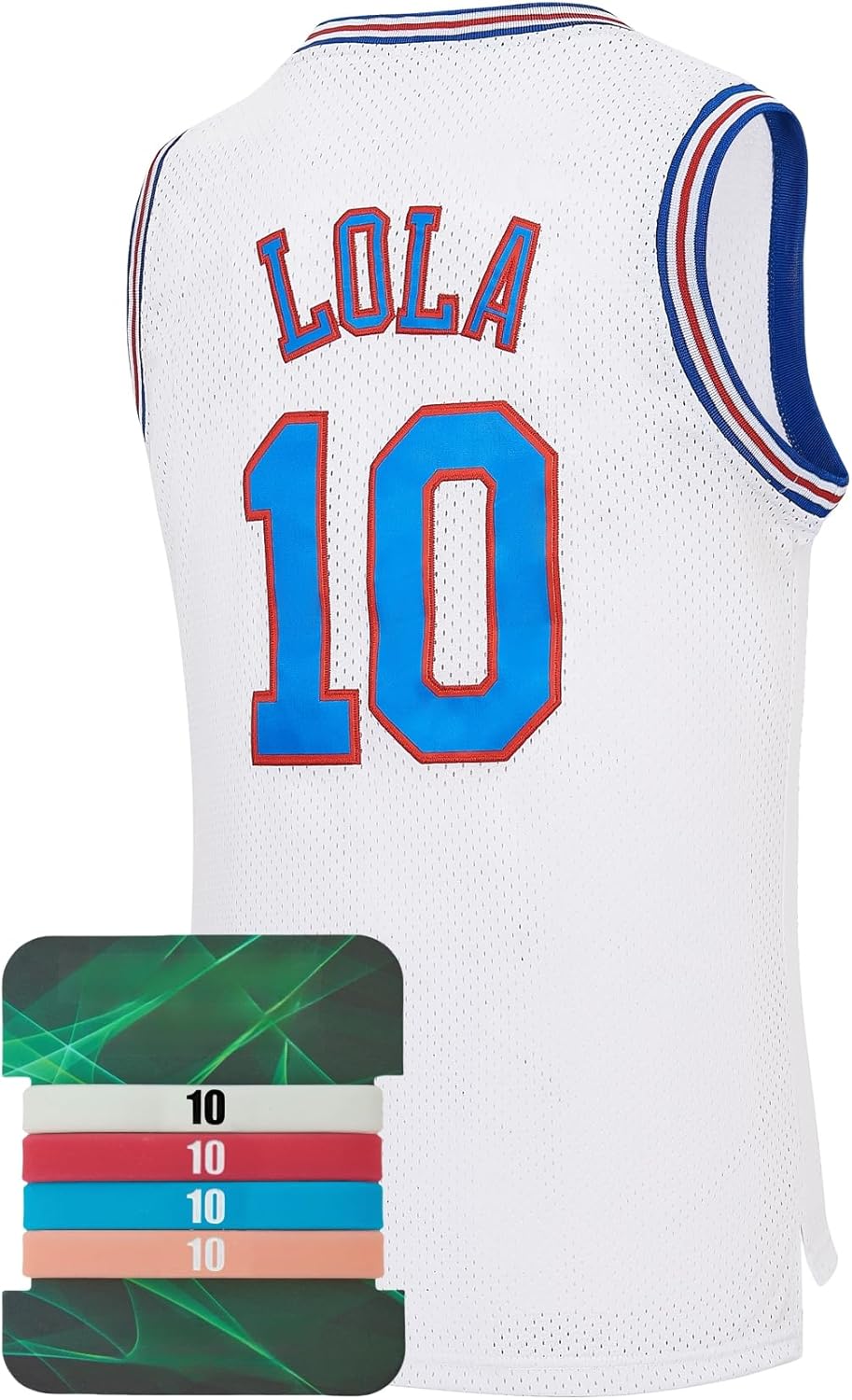 Bugs Lola #23 Youth Basketball Jersey for Kids Boys Halloween Costume with Luminous Wristband - Image 7