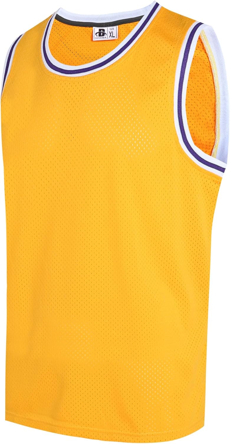 DEHANER Blank Mens Basketball Jersey Mesh Training Practice Athletic Sports Shirts Team Uniforms Fans Outfits Tops - Image 14
