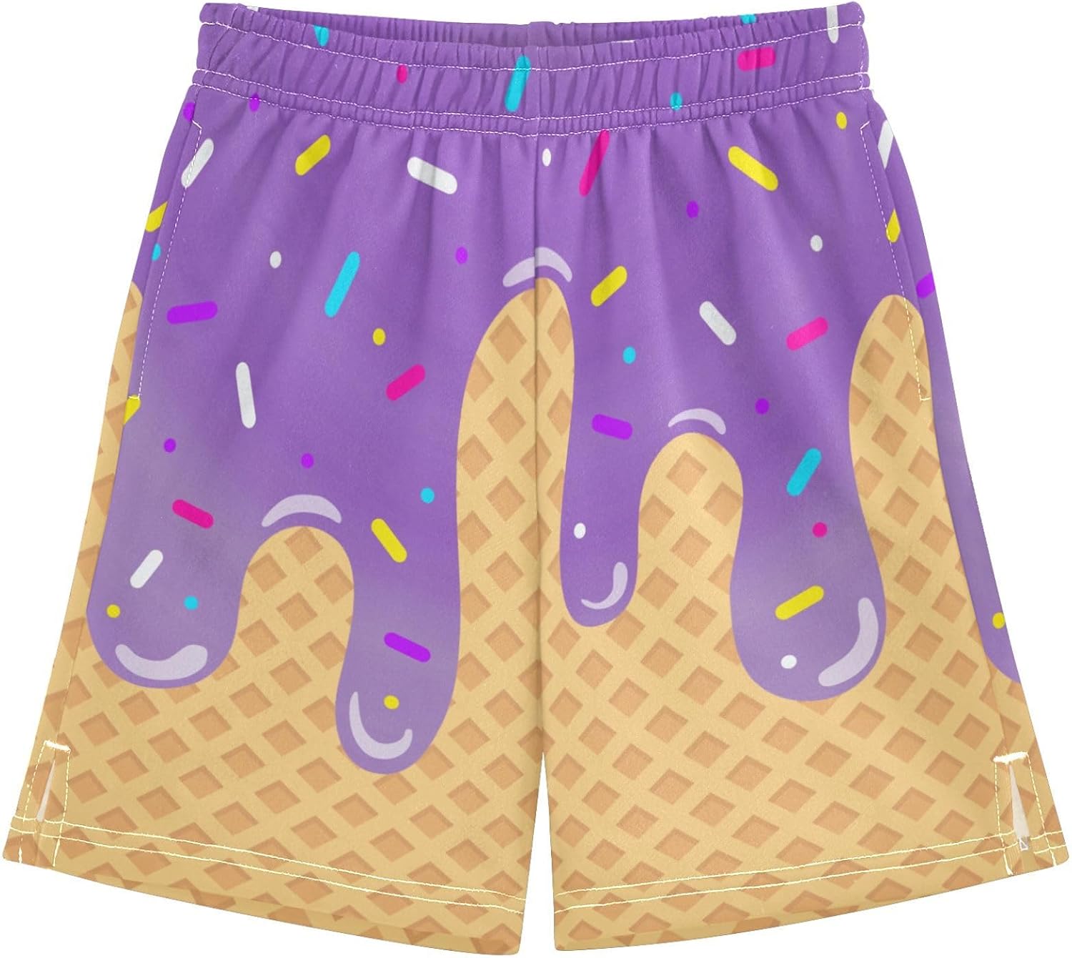 Boys Athletic Shorts Basketball Shorts Ice Cream Hiking Gym Shorts with Pocket for Outdoor Activity 7-15Y - Image 19