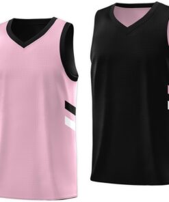 KXK Men's Reversible Basketball Jersey Plain Athletic Sleeveless Tank Top Basketball Shirt Practice Team Uniform