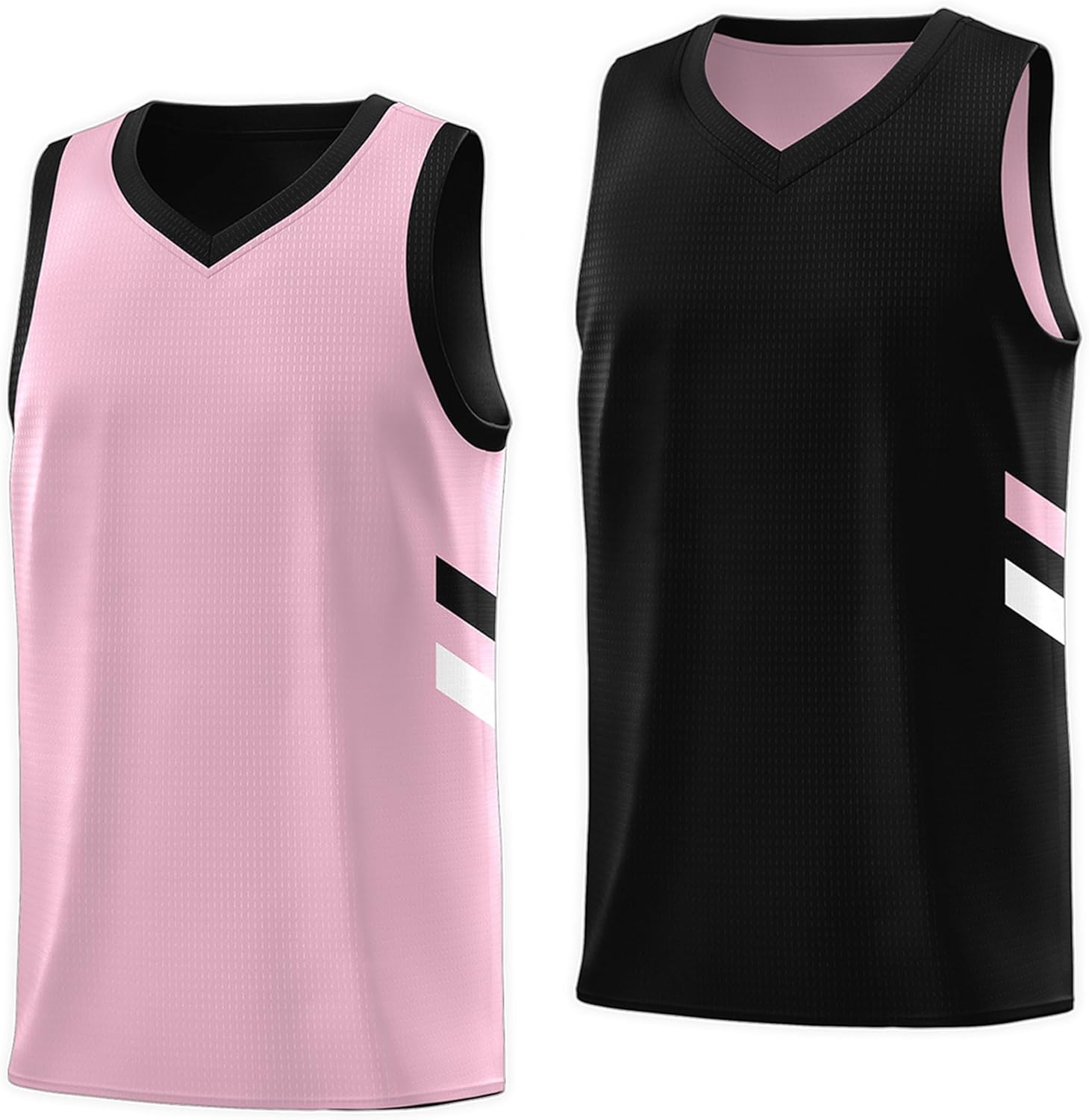 KXK Blank Youth Reversible Basketball Jersey,Sports Athletic Practice Basketball Shirt Clothing for Boys Girls - Image 10