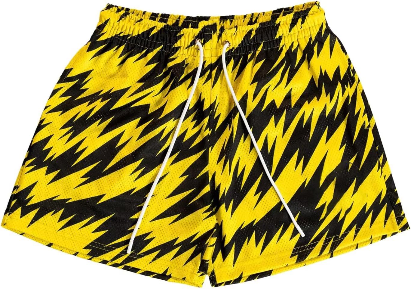 Men's Mesh Basketball Shorts Breathable Athletic Shorts with Pockets Lightning & Star Print Gym Training Outdoor - Image 20