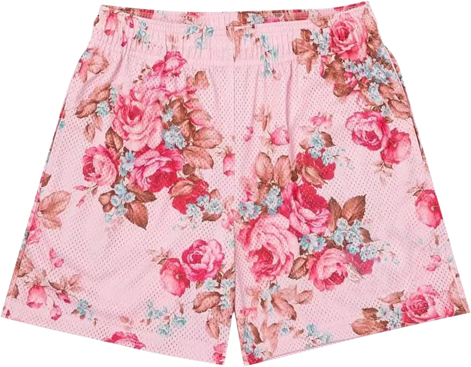 Mens Basketball Shorts Graphic Print Casual Running Workout Mesh Drawstring Shorts with Pockets - Image 15