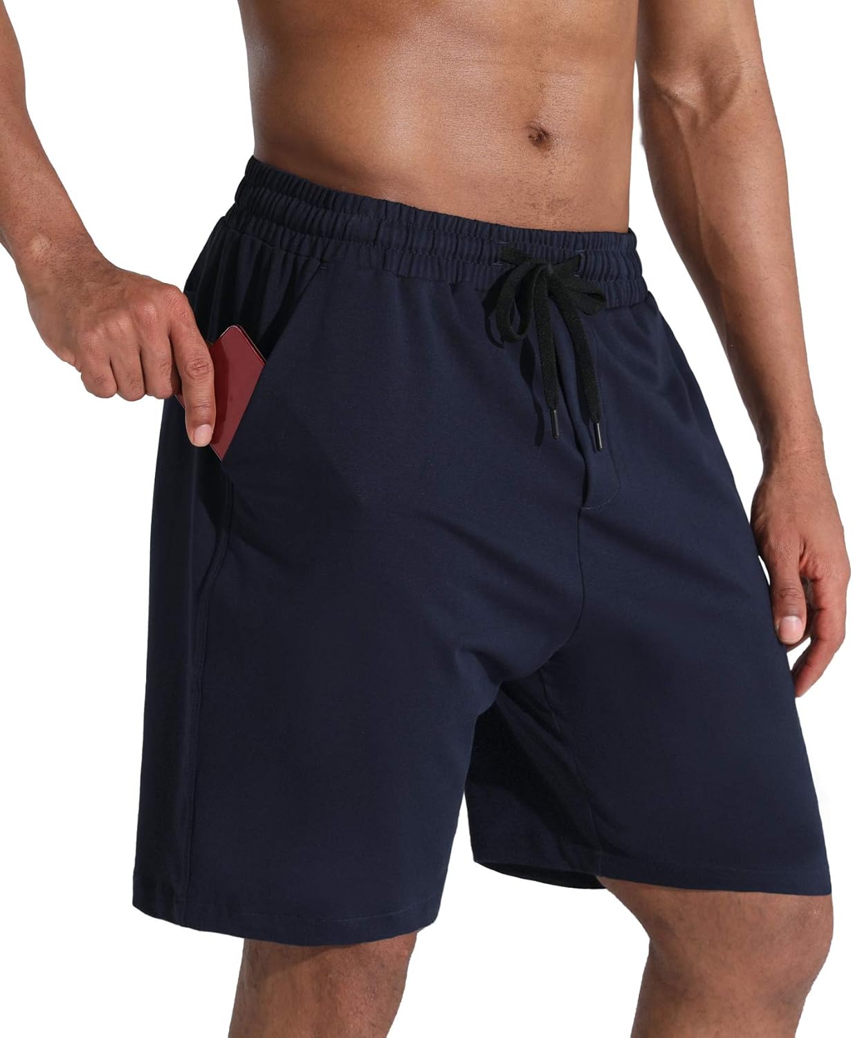 Men's Lounge Shorts with Deep Pockets Loose-fit Jersey Shorts for Running,Workout,Training, Basketball - Image 10