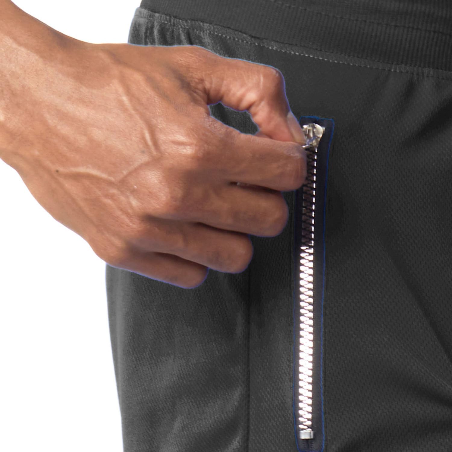 Men's Basketball Shorts.Breathable, Stretchy, Quick-Dry with Zipper Pocket - Image 6