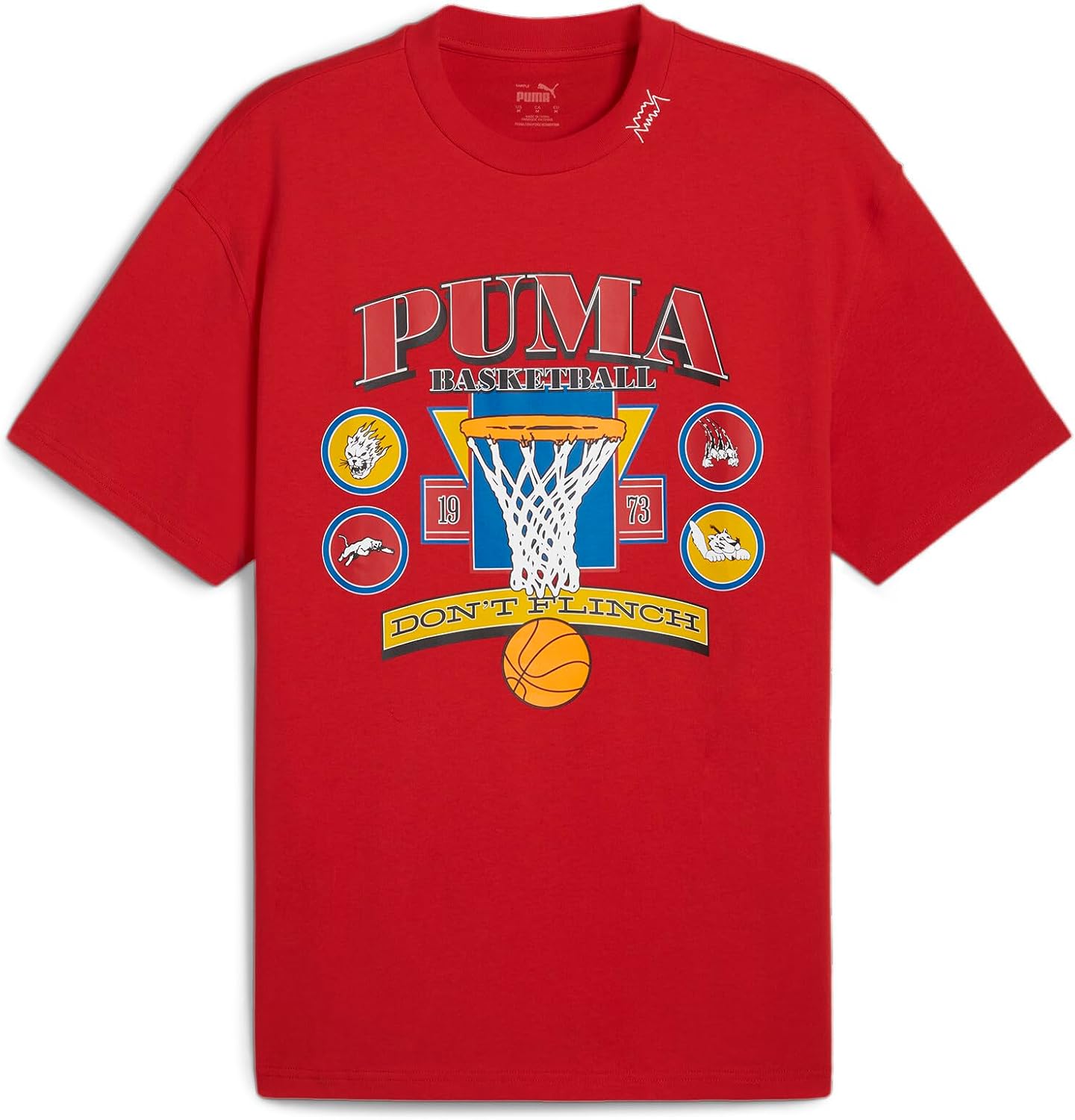 PUMA Mens The Hooper Graphic Crew Neck Short Sleeve Casual Tops Casual - Black - Image 9