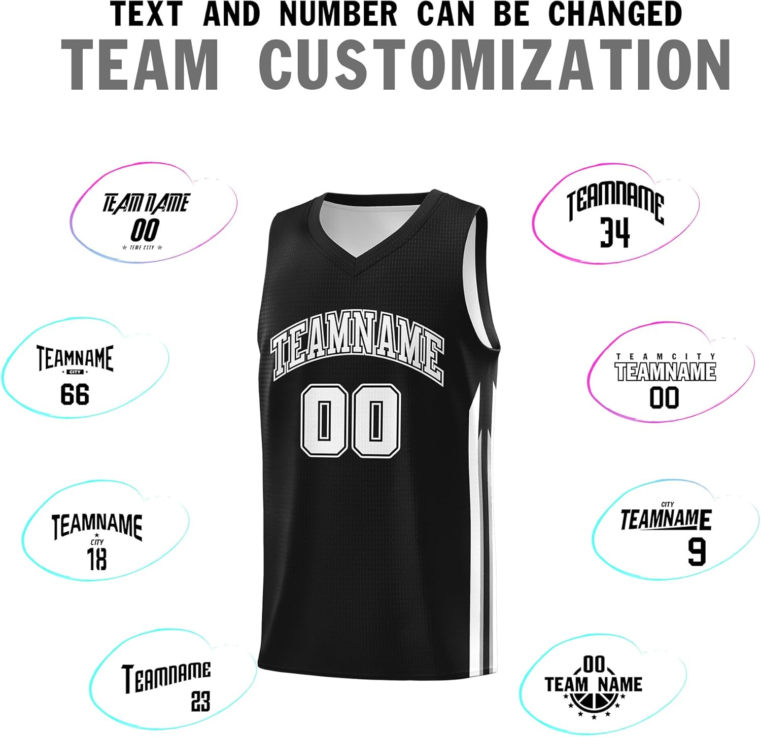 Custom Basketball Jersey for Men &Boy,Blank Athletic Uniform Personalized Printed Team Name Number Logo - Image 4