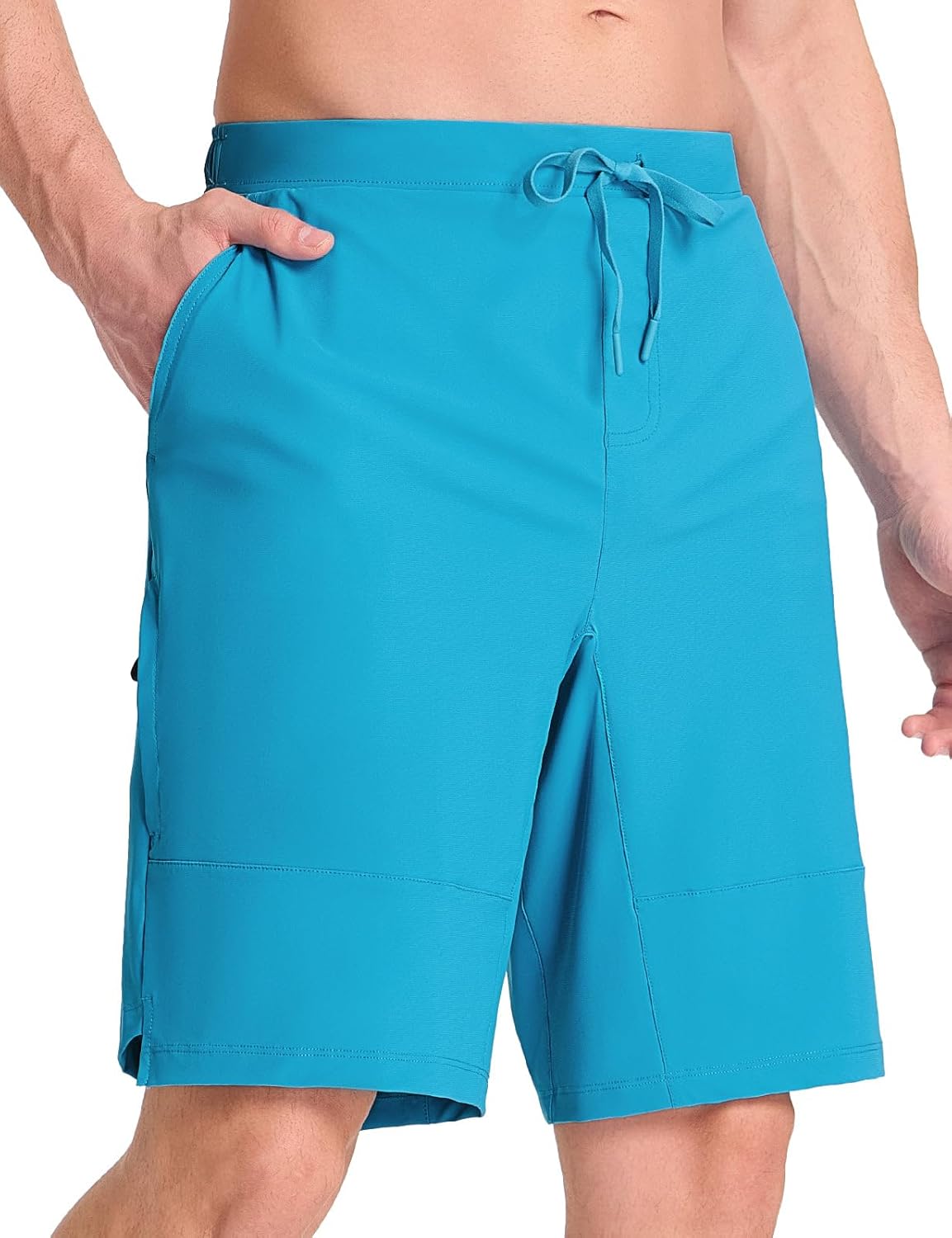 baleaf Men's Athletic Running Shorts 9 Inch Quick Dry Workout Zipper Pocket for Gym Basketball - Image 8