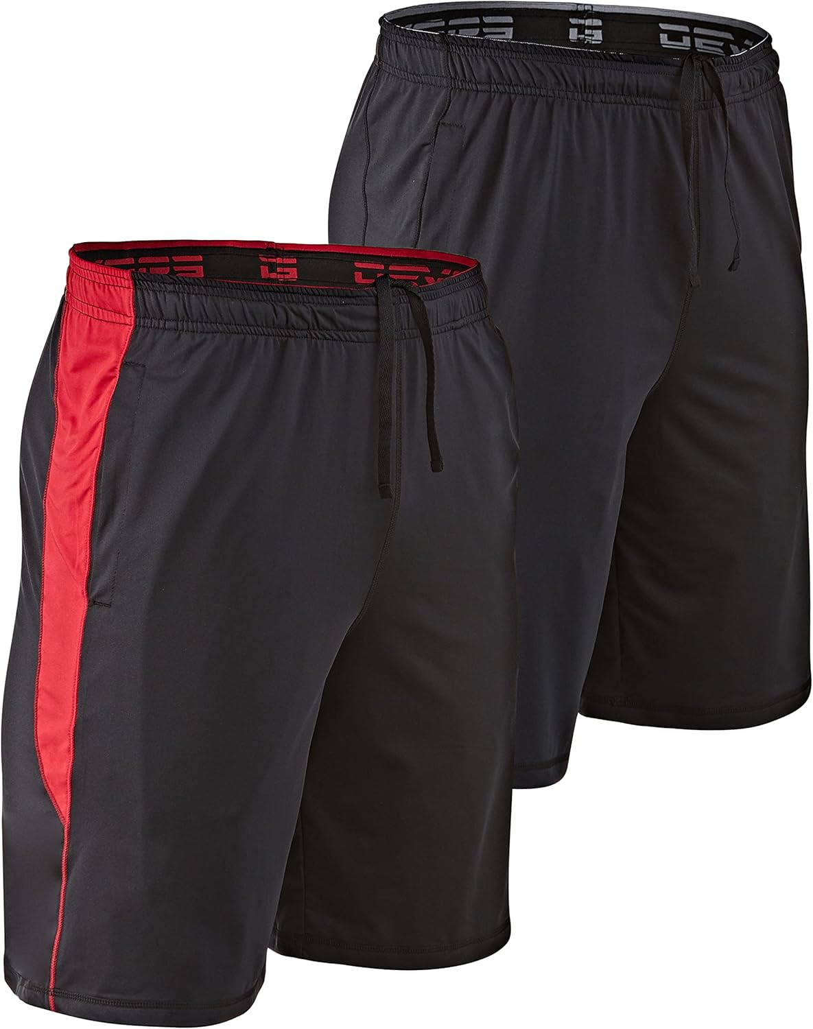 DEVOPS Men's 2-Pack Loose-Fit 10" Workout Gym Shorts with Pockets - Image 7