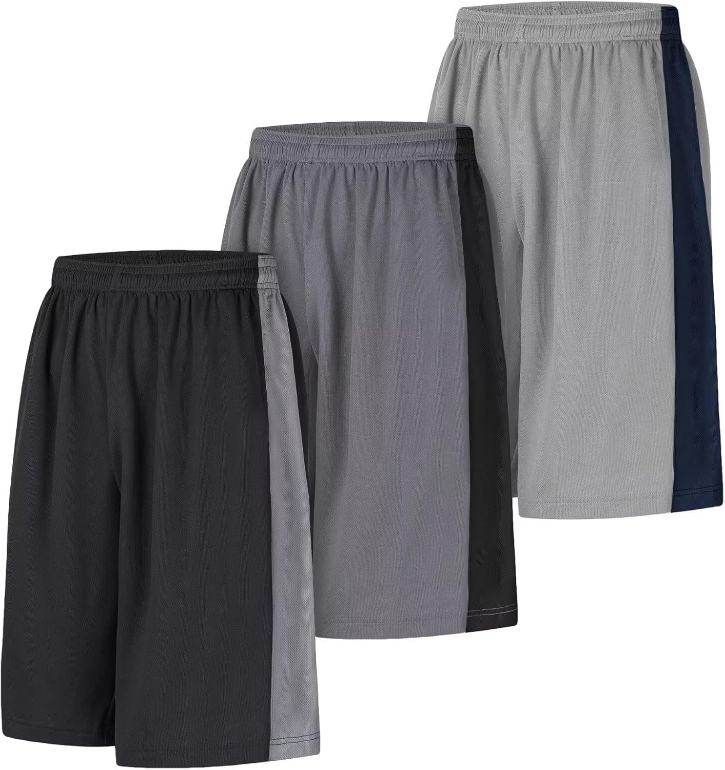 Men's Long Athletic Shorts Basketball Gym Quick Dry Camo Shorts with Pockets - Image 21