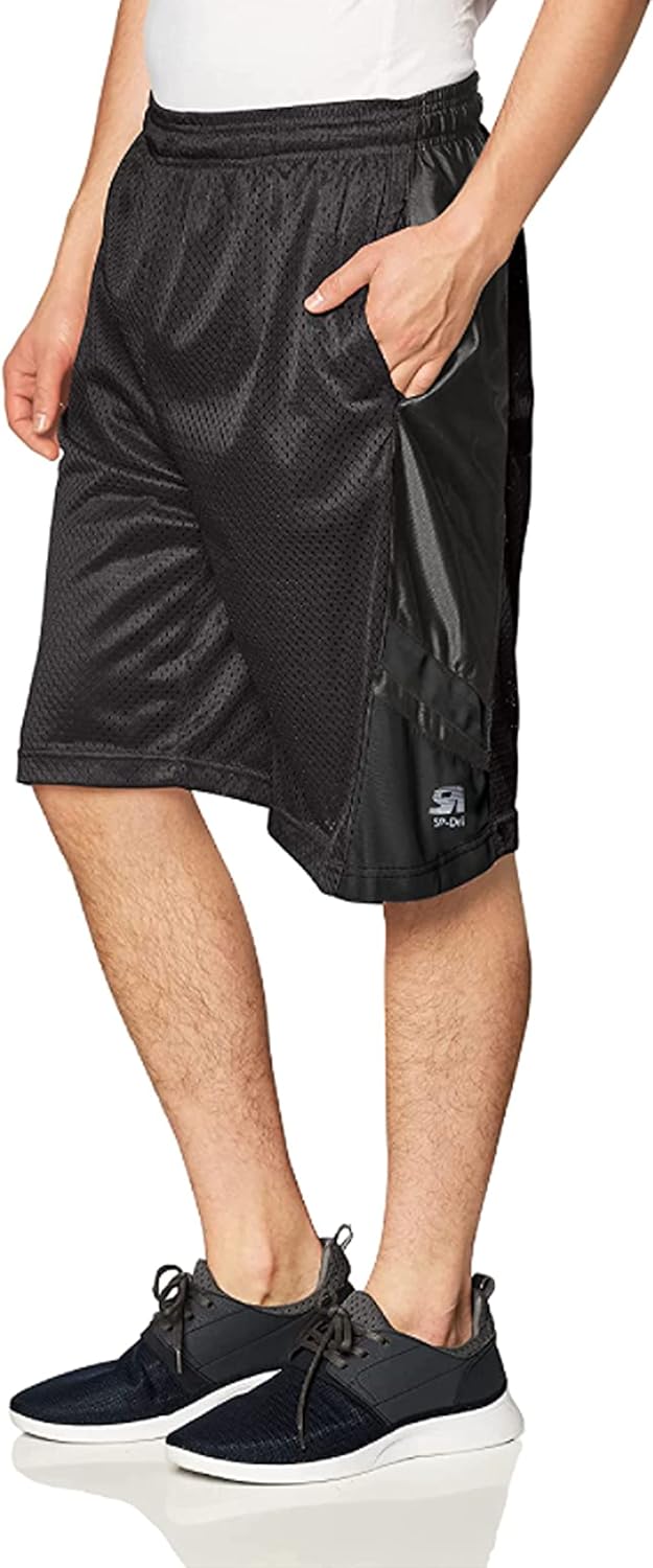 Southpole Mens Athletic Gym Basketball Mesh Shorts with Pockets, Inseam 12", Quick Dry, Breathable - Image 8