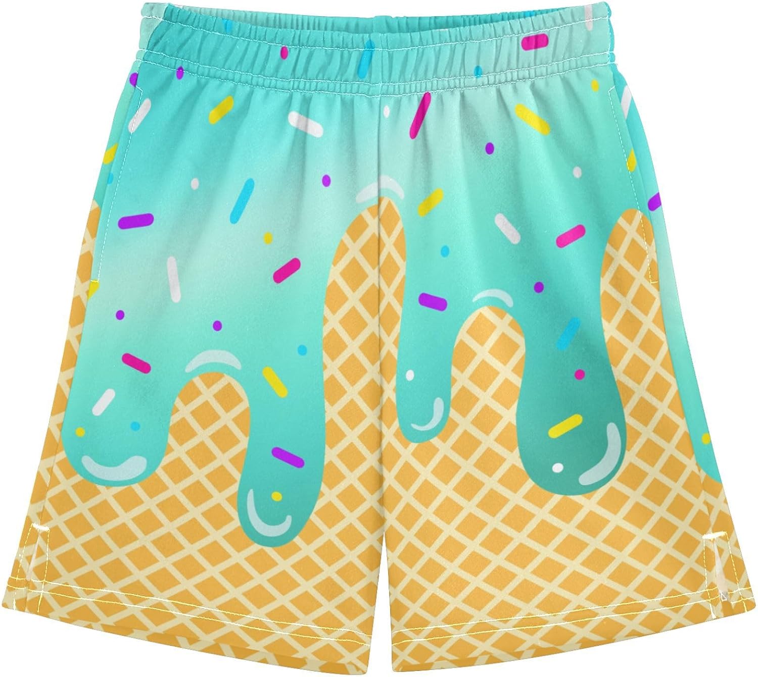 Boys Athletic Shorts Basketball Shorts Ice Cream Hiking Gym Shorts with Pocket for Outdoor Activity 7-15Y - Image 20