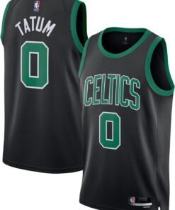 Outerstuff Jayson Tatum Boston Celtics NBA Kids Youth 8-20 Black Statement Edition Swingman Jersey