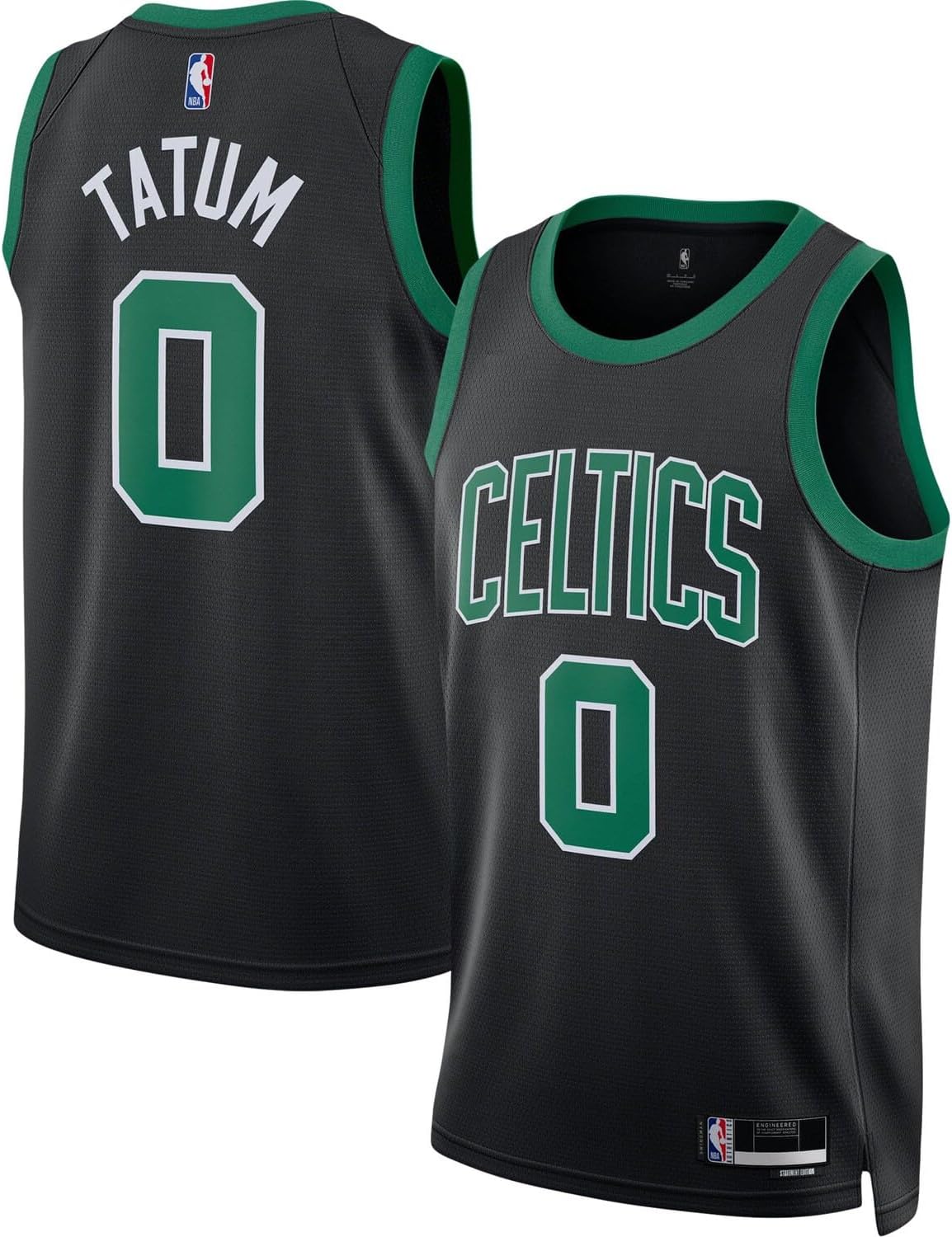 Outerstuff Jayson Tatum Boston Celtics NBA Kids Youth 8-20 Black Statement Edition Swingman Jersey