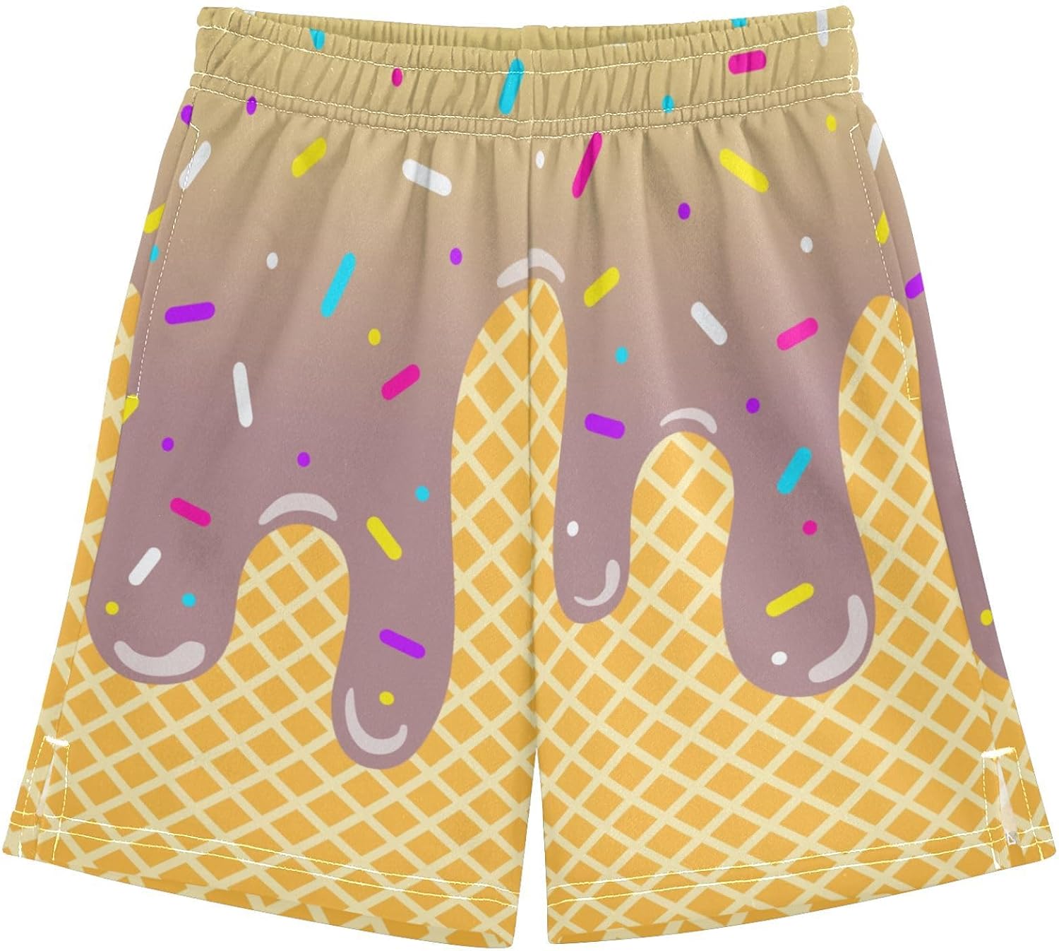 Boys Athletic Shorts Basketball Shorts Ice Cream Hiking Gym Shorts with Pocket for Outdoor Activity 7-15Y - Image 11