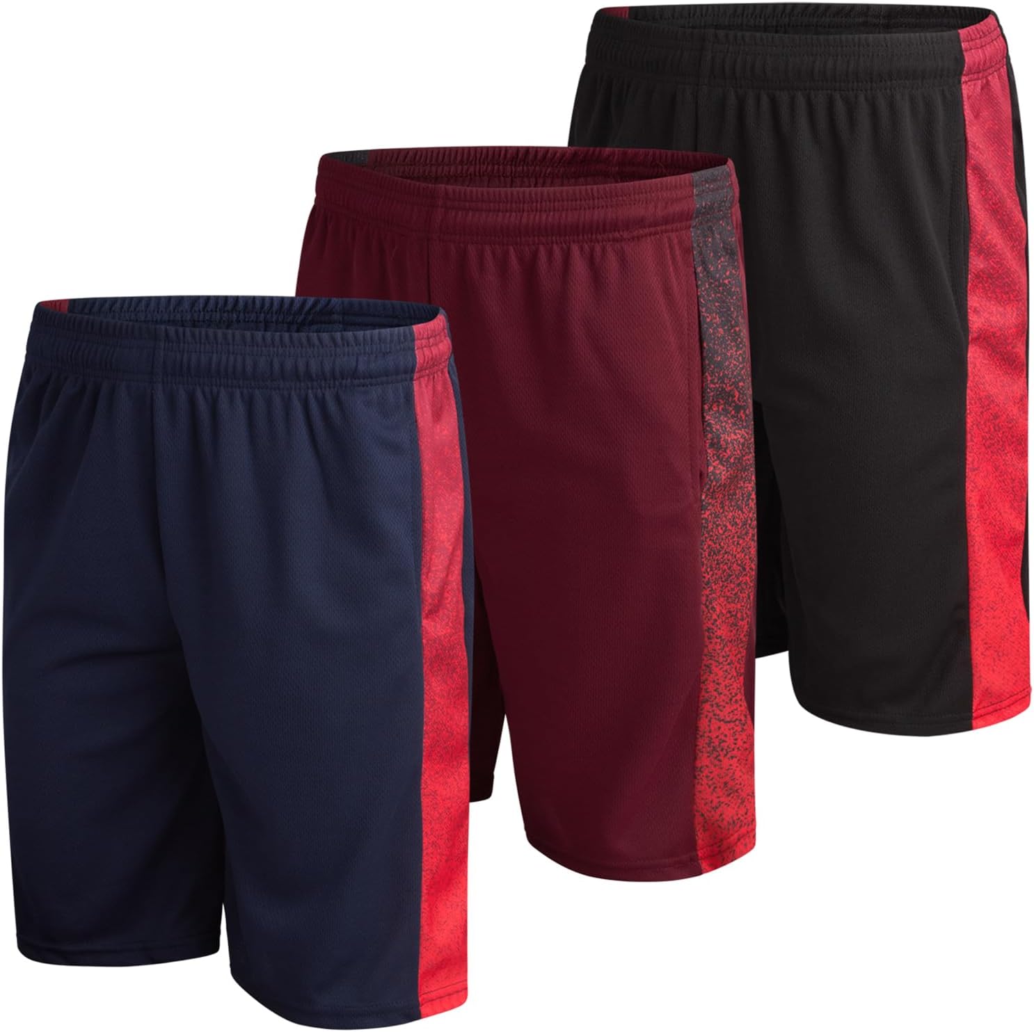 Mad Game Mens Shorts - 3 Pack Quick Dry Basketball Running Gym Mens Athletic Shorts with Pockets and Drawstring (Sizes: S-XL) - Image 7