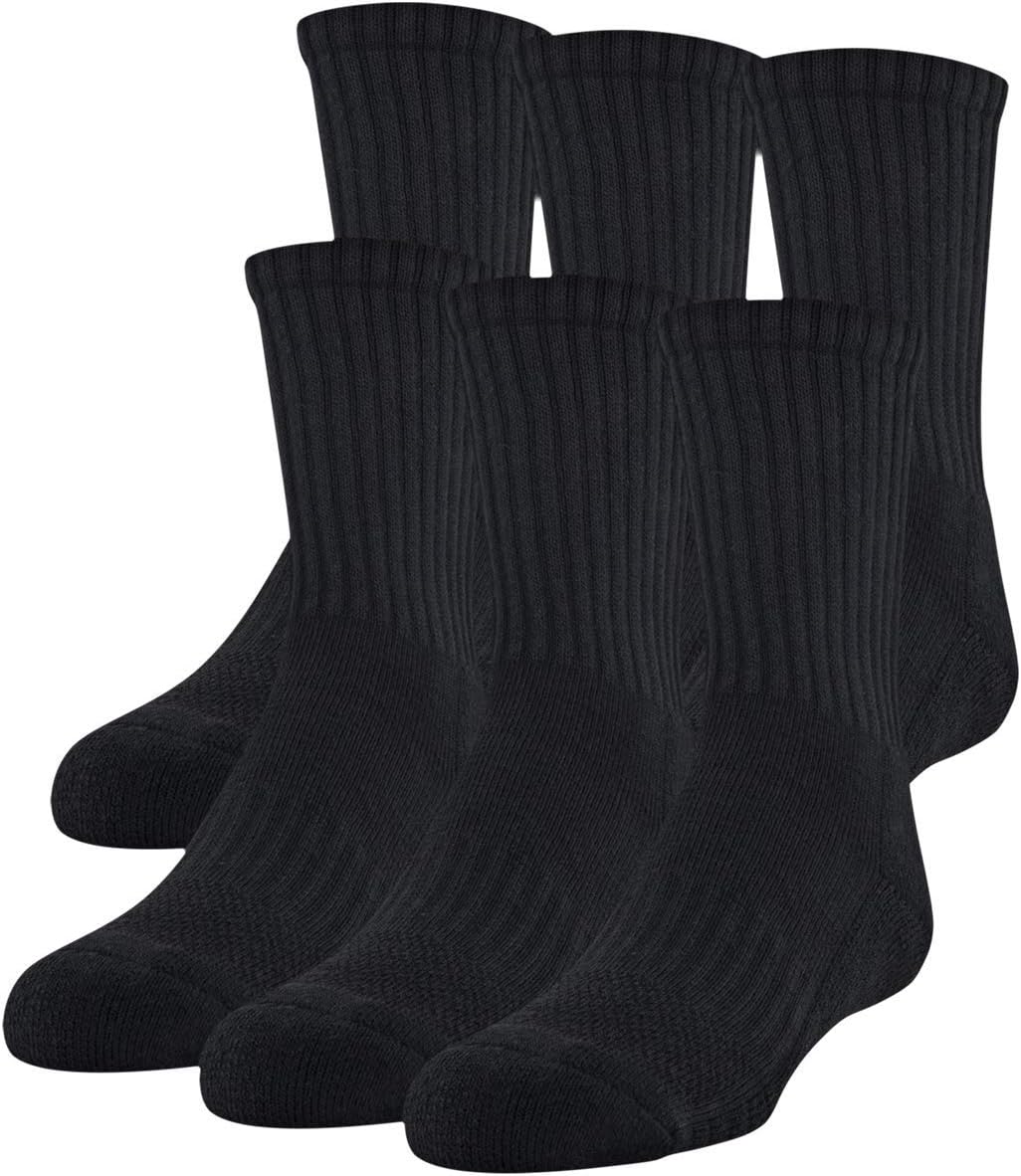 Under Armour Youth Training Cotton Crew Socks, Multipairs - Image 6