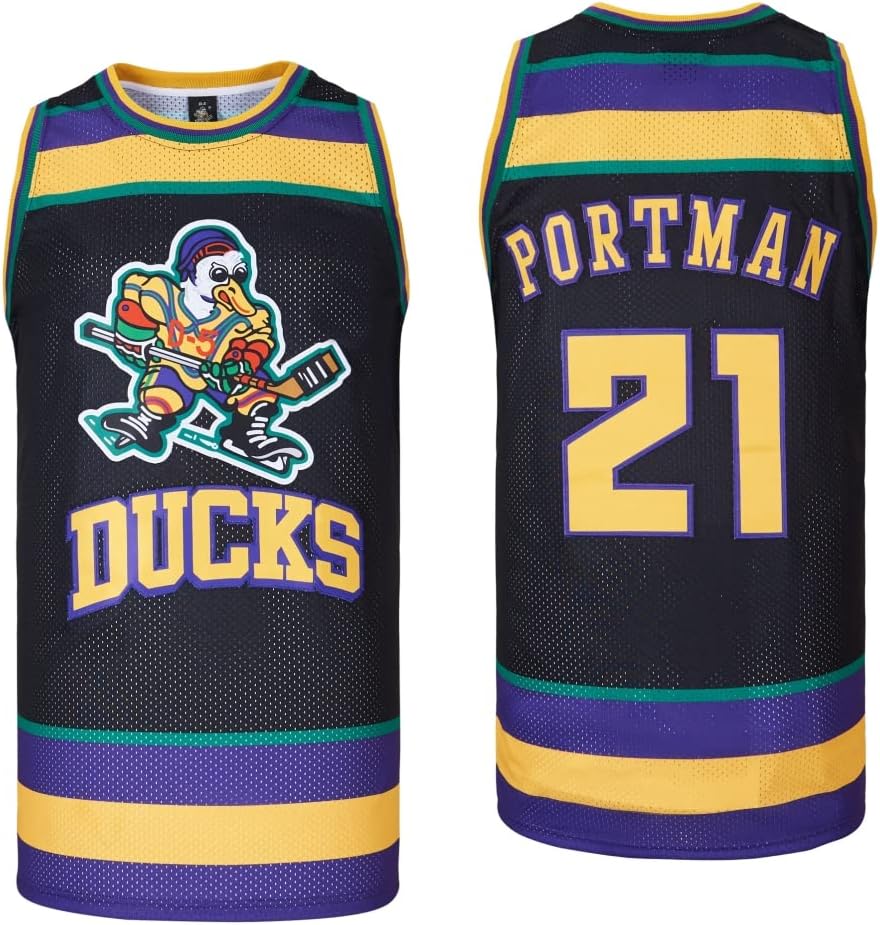 Men Mighty Ducks Jersey #33 Goldberg #66 Bombay #96 Conway #99 Banks Jersey,Basketball Jersey for Men S-XXXL - Image 12
