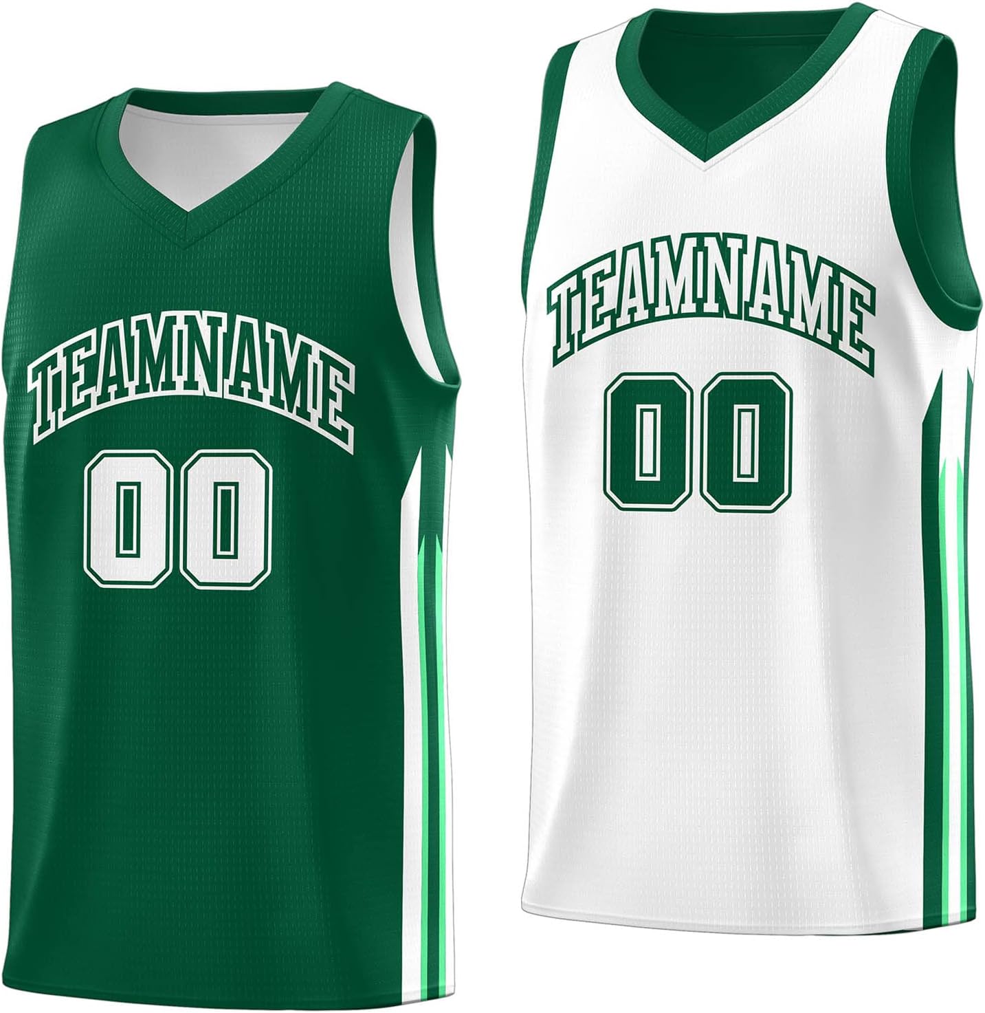 Custom Reversible Basketball Jersey - Personalize Team Uniform Design Your Own Name & Number for Men/Youth - Image 23