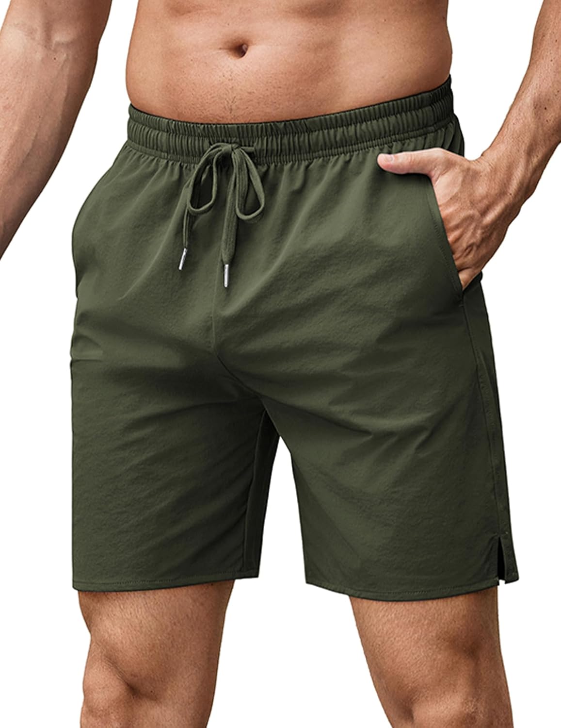 COOFANDY Men's Athletic Running Shorts 7" Quick Dry Lightweight Workout Gym Basketball Hiking Shorts with Pockets - Image 9