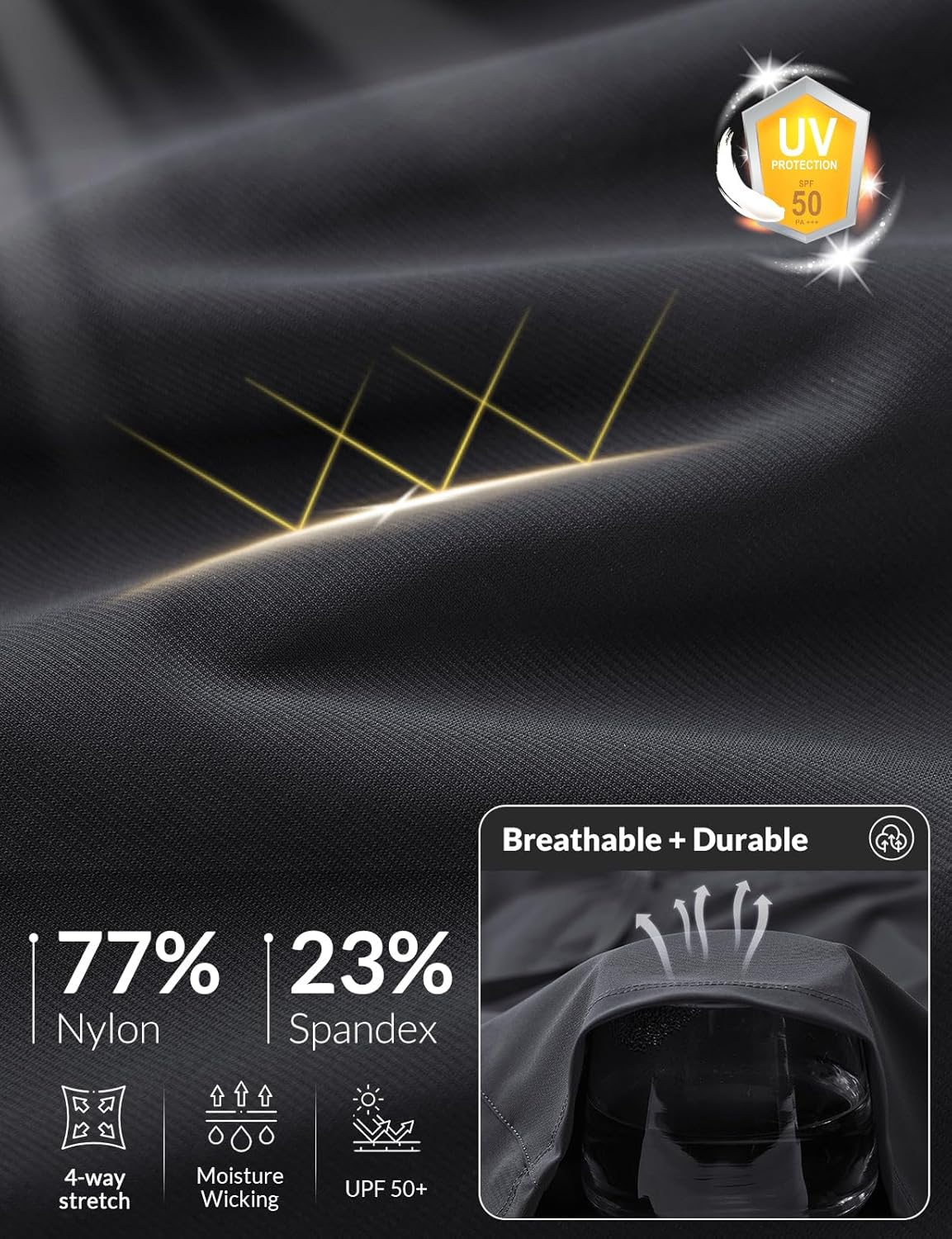 baleaf Men's Athletic Running Shorts 9 Inch Quick Dry Workout Zipper Pocket for Gym Basketball - Image 4