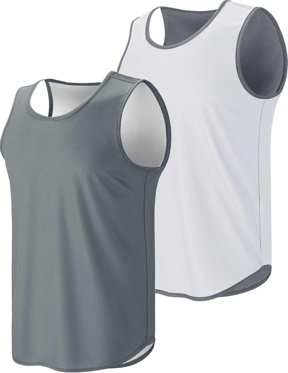 Liberty Pro Men's Lightweight Reversible Rec Tanks, Mesh Basketball Jerseys Athletic Quick Dry Shirts Team Scrimmage Uniforms - Image 8