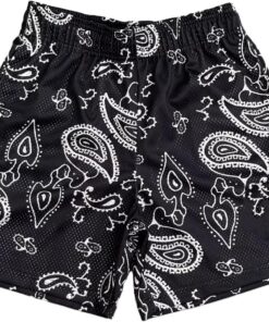 Men's Mesh Graphic Basketball Shorts Streetwear Gym Shorts Summer Cool Casual Running Workout Shorts with Pockets