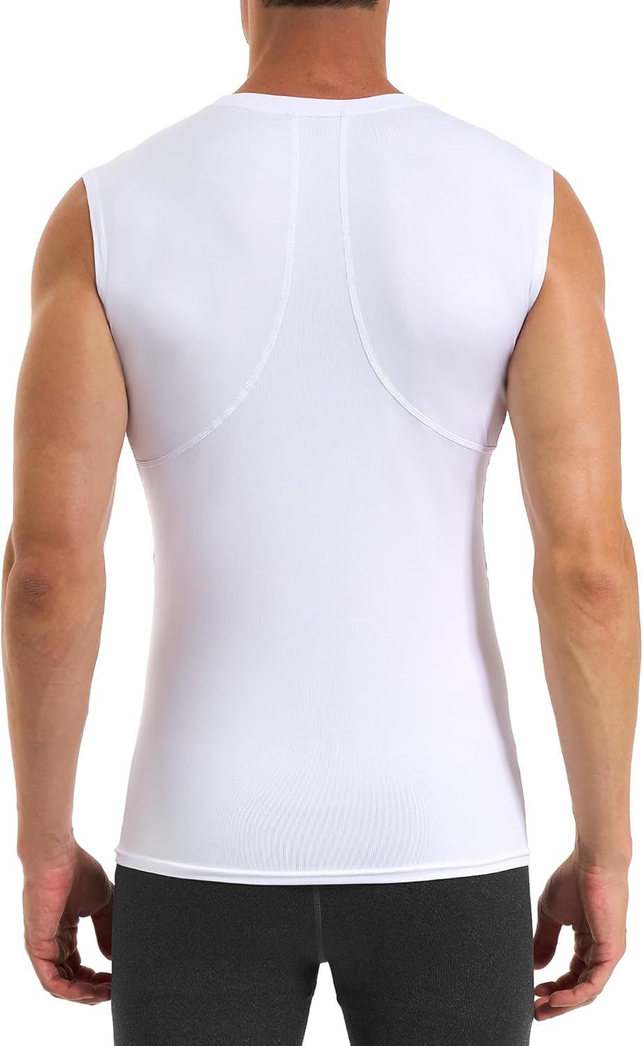 Runhit Sleeveless Compression Shirt Men Tank Top Athletic Muscle Shirts for Men - Image 3