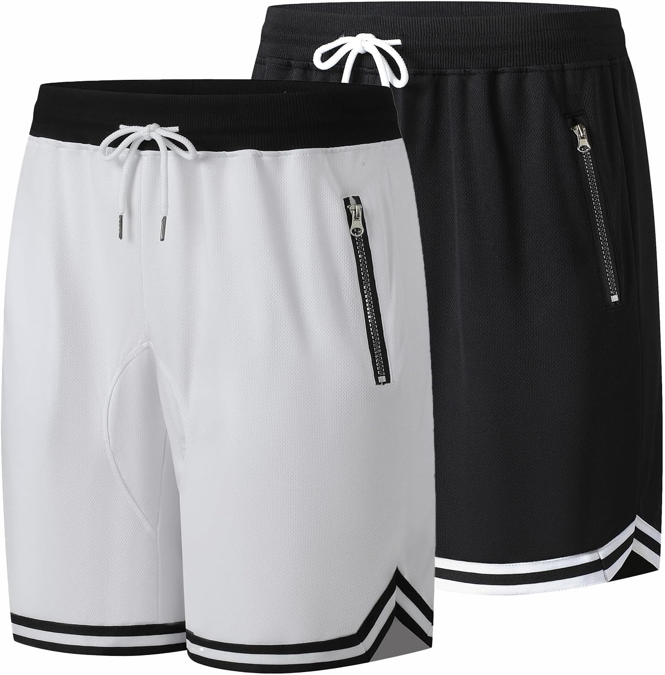 Men's Basketball Shorts.Breathable, Stretchy, Quick-Dry with Zipper Pocket - Image 13