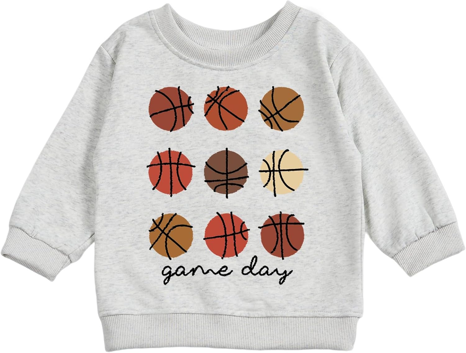 Toddler Baby Basketball Long Sleeve Sweatshirt Top Jogger Pants Set Cute Fall Winter Clothes Set - Image 5